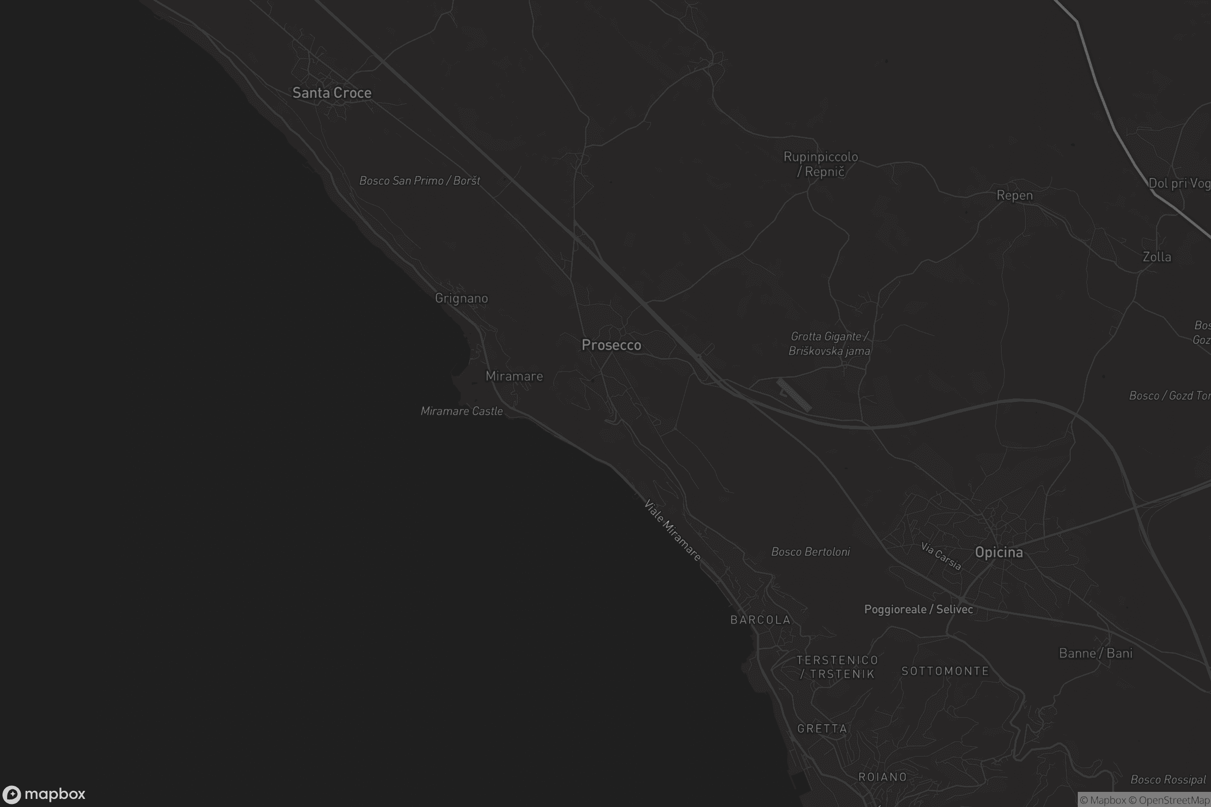 Mappa di Contovello / Kontovel