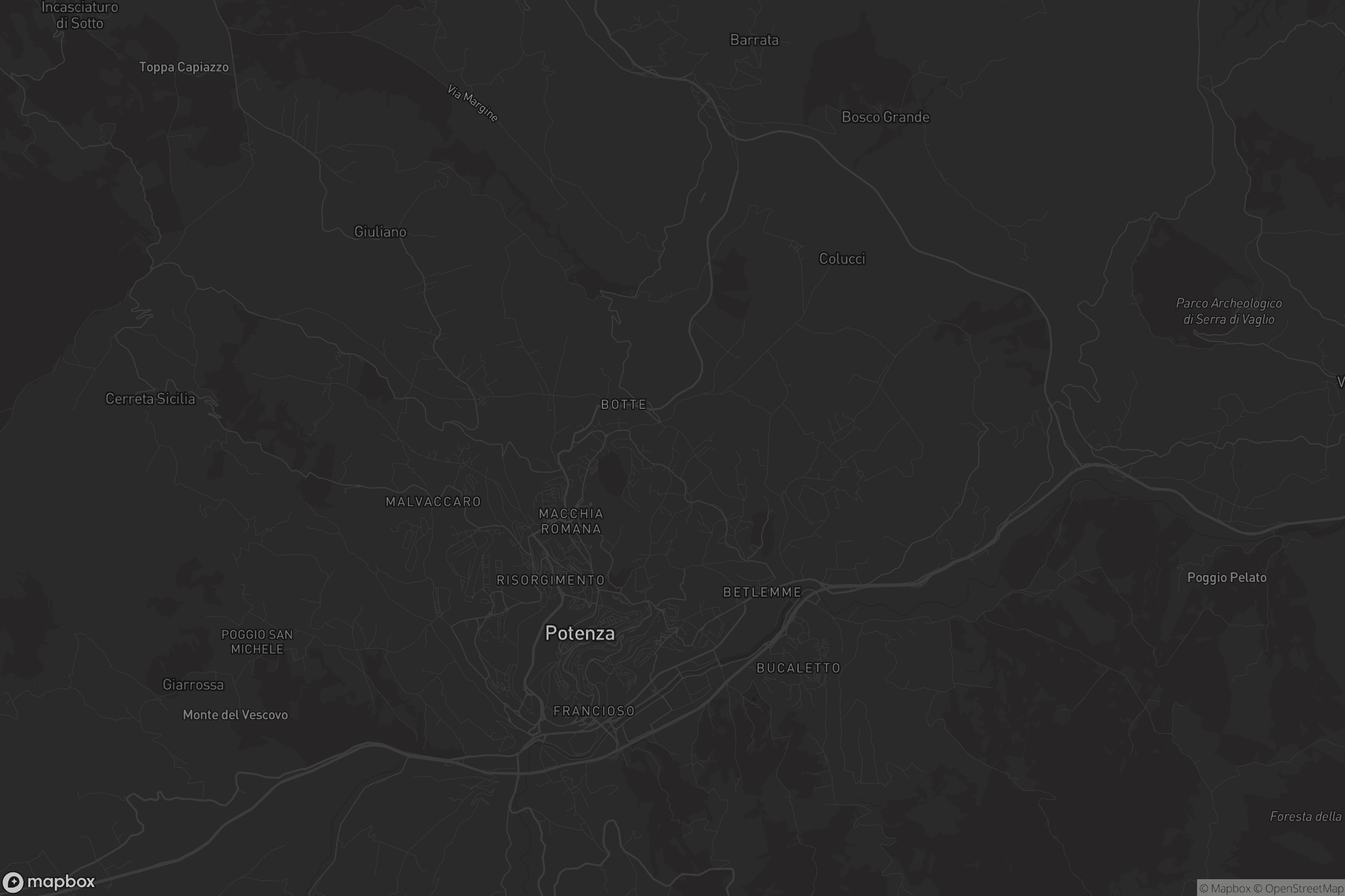 Mappa di Contrada Baragiano