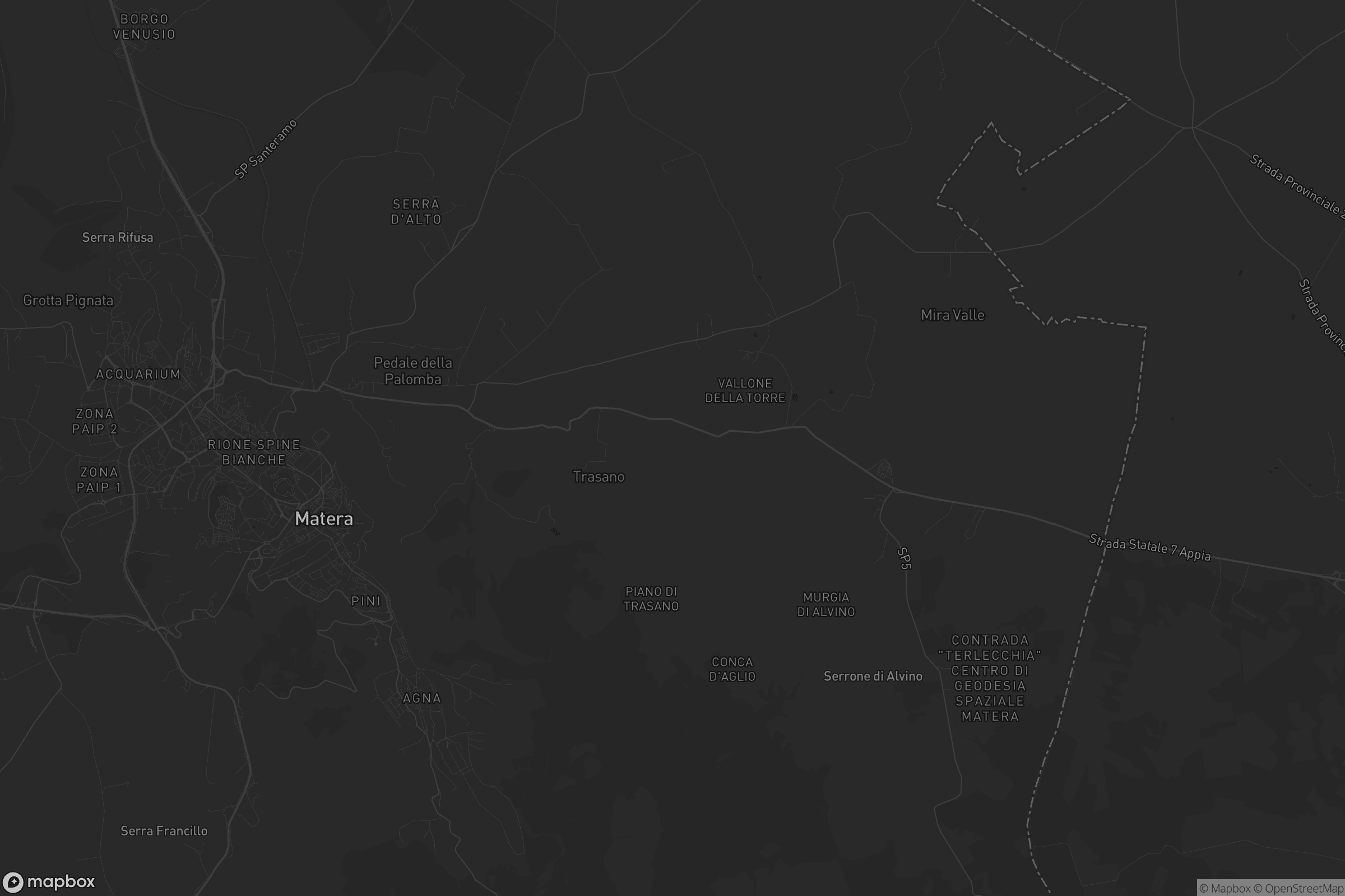 Mappa di Contrada Trasanello Cementeria