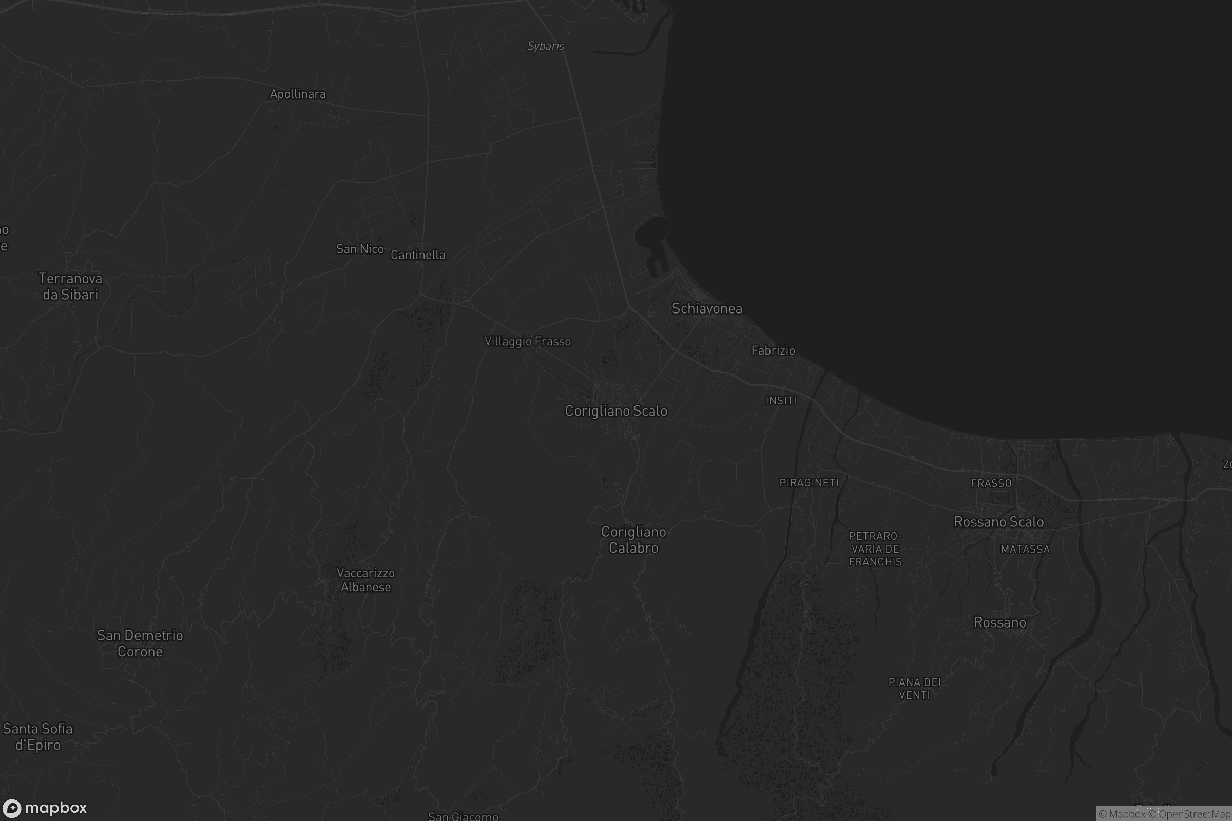 Mappa di Corigliano Scalo