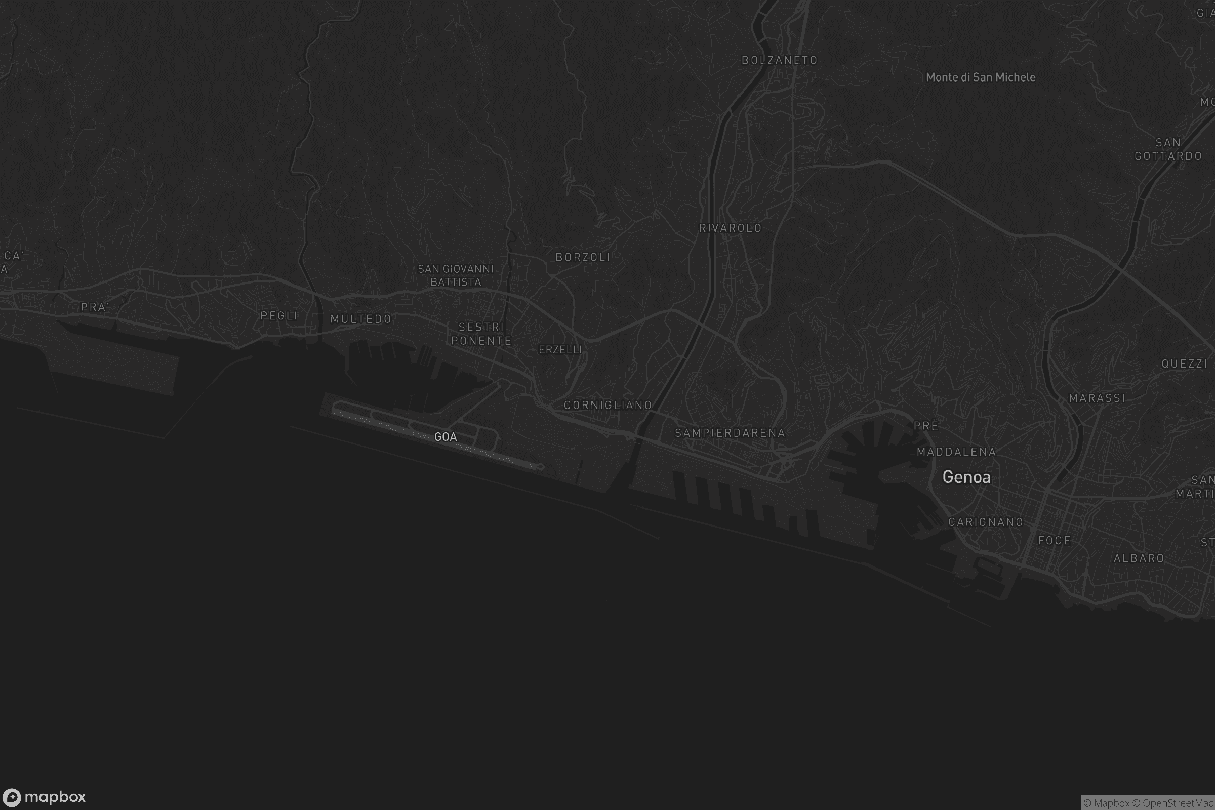 Mappa di Cornigliano