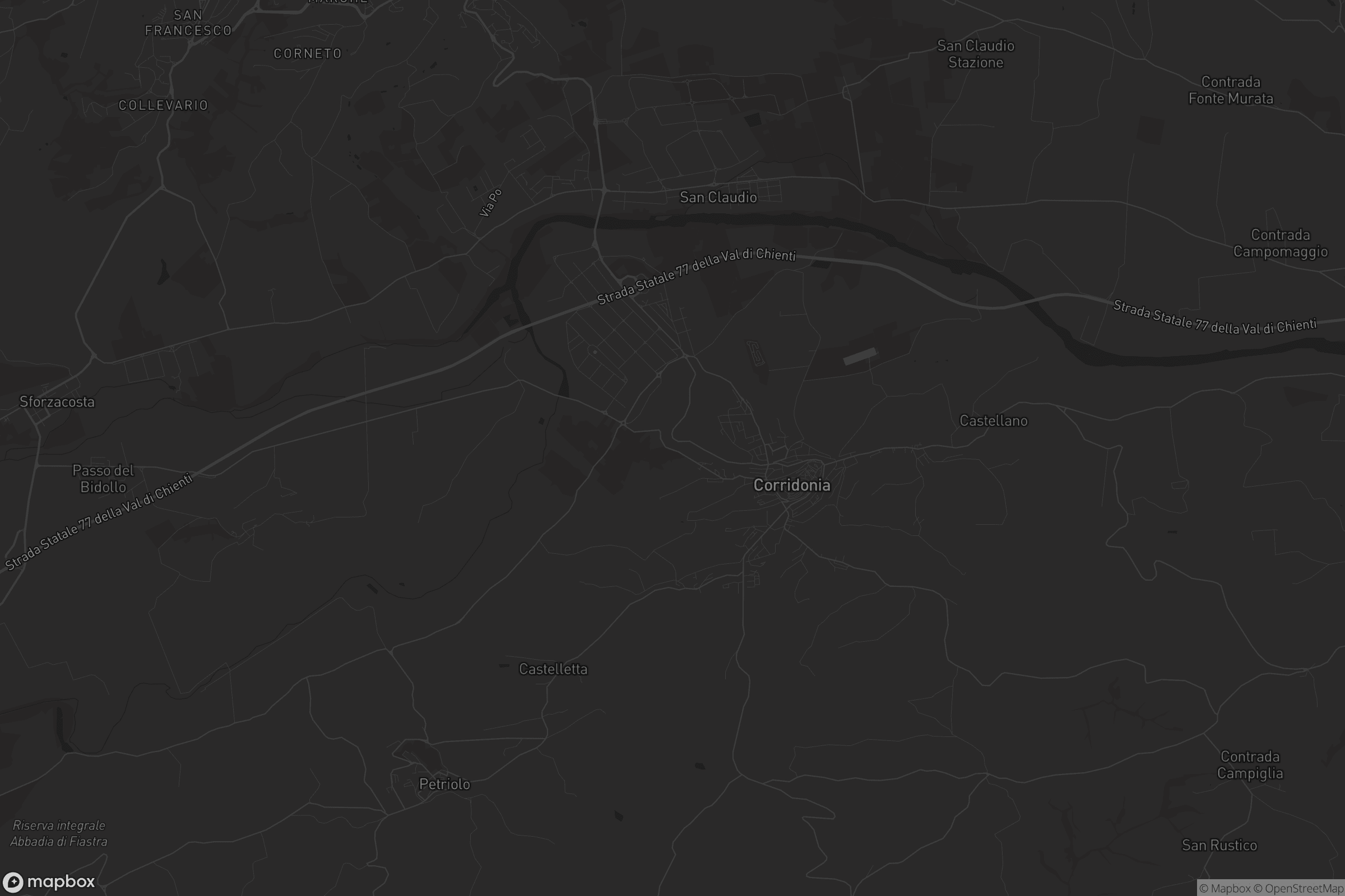 Mappa di Corridonia
