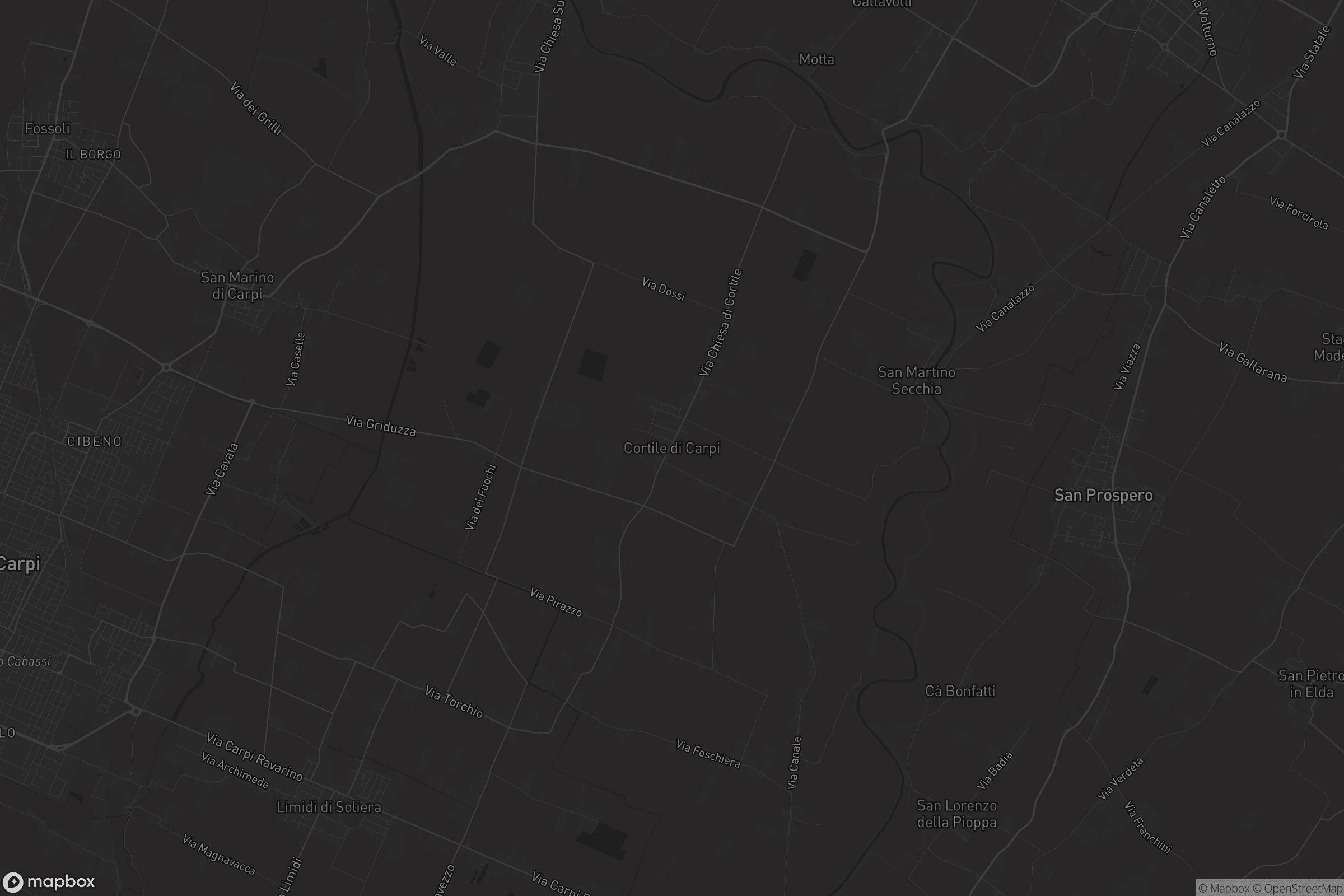 Mappa di Cortile di Carpi