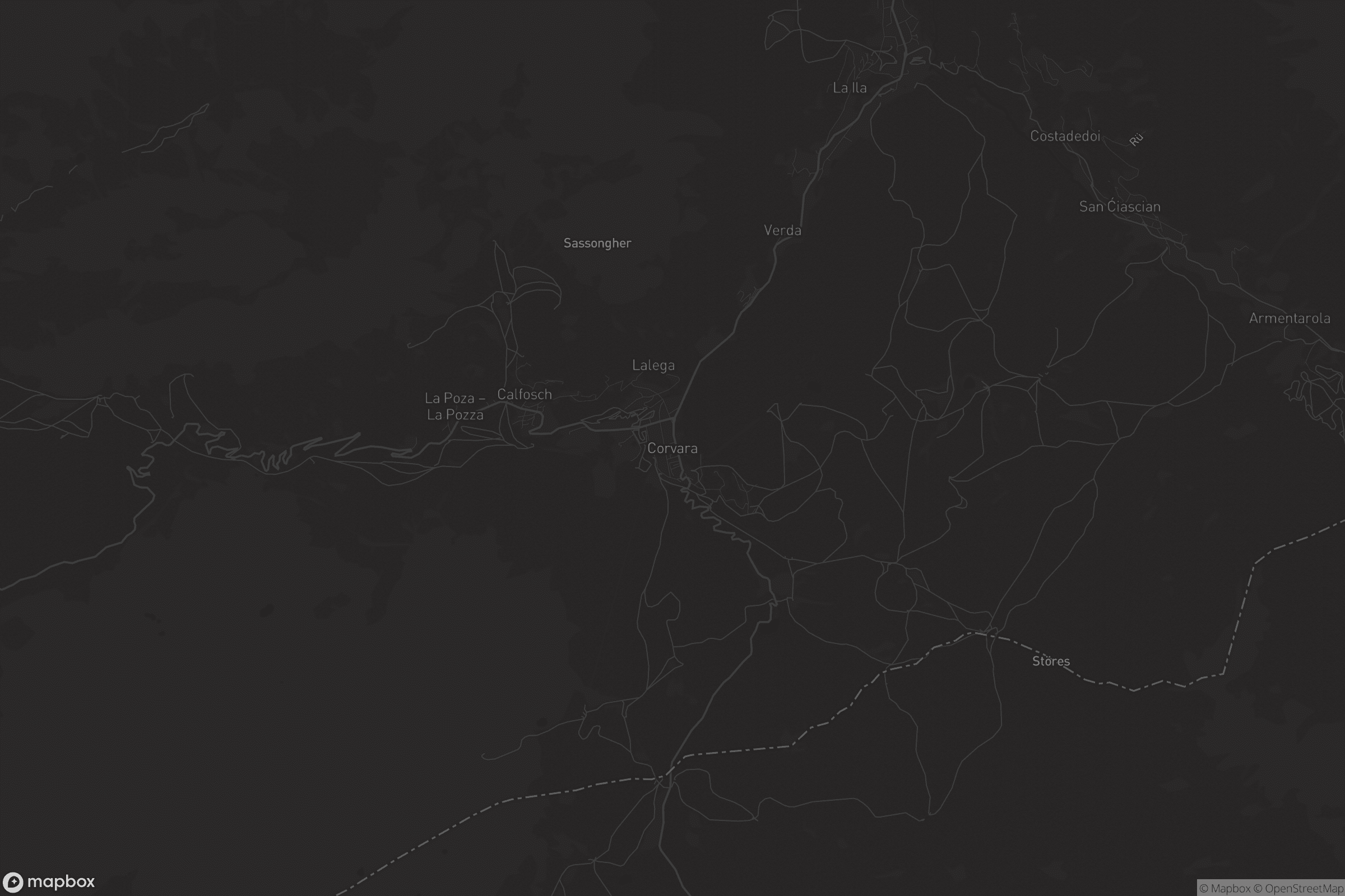 Mappa di Corvara - Corvara in Badia