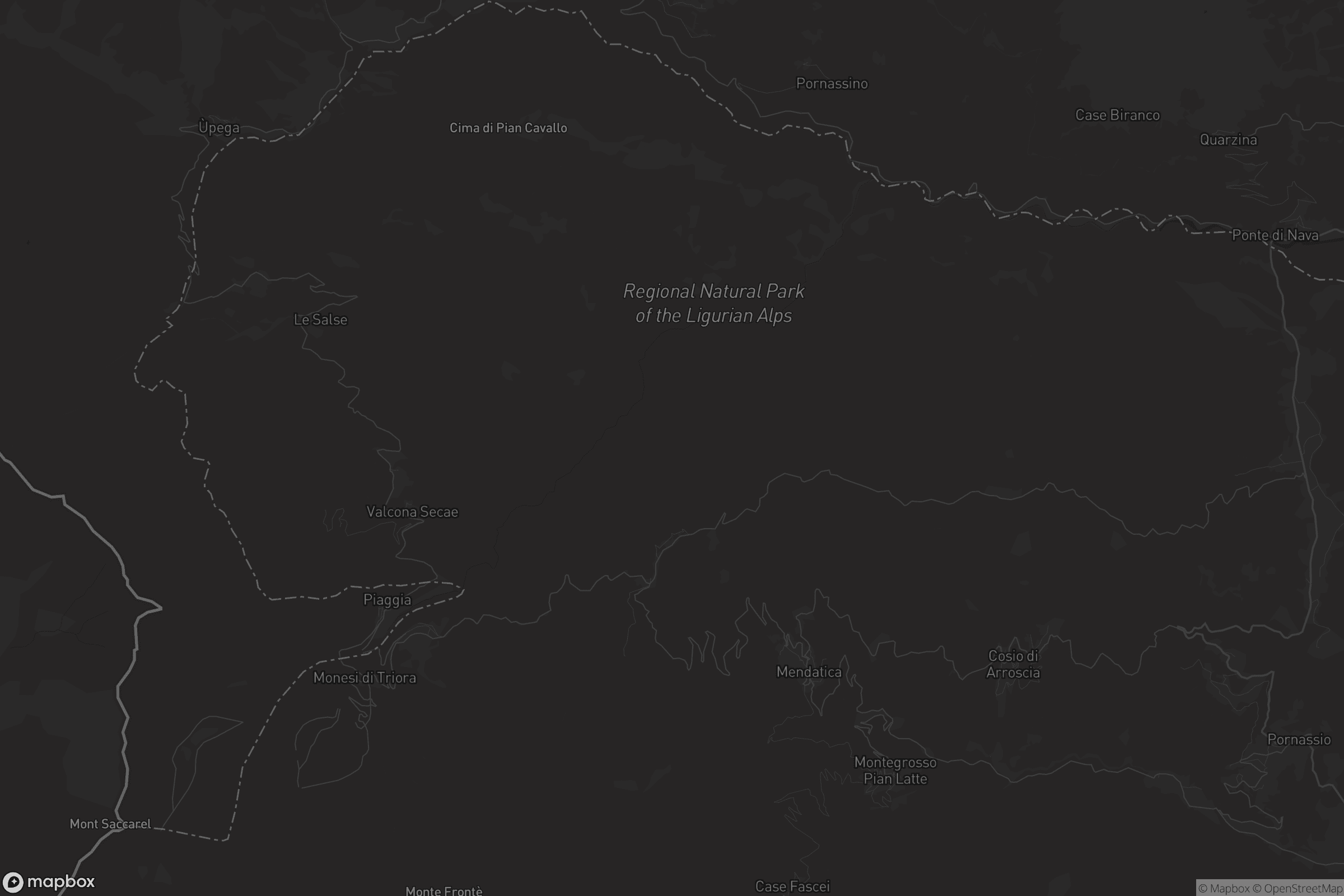 Mappa di Cosio di Arroscia