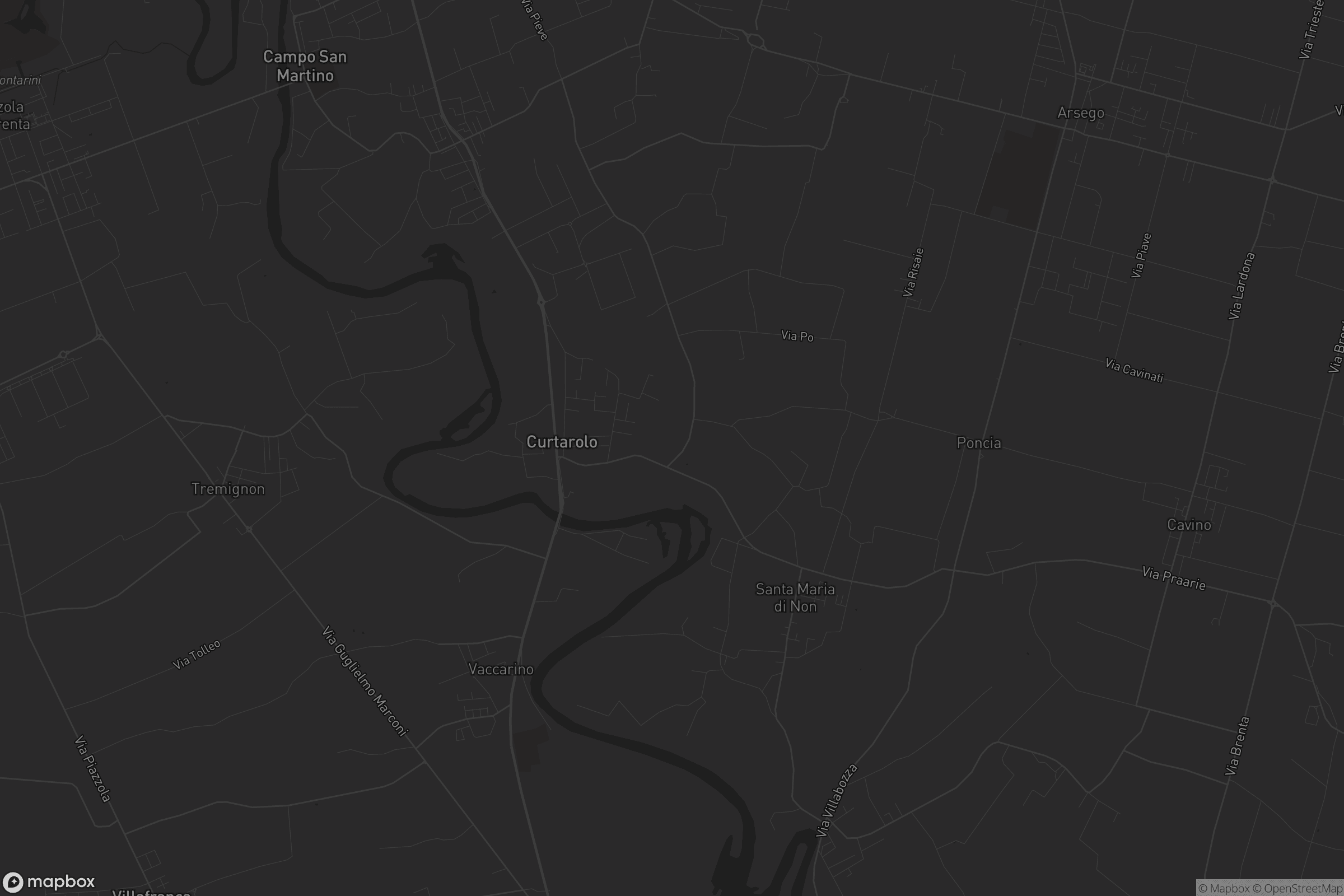 Mappa di Curtarolo