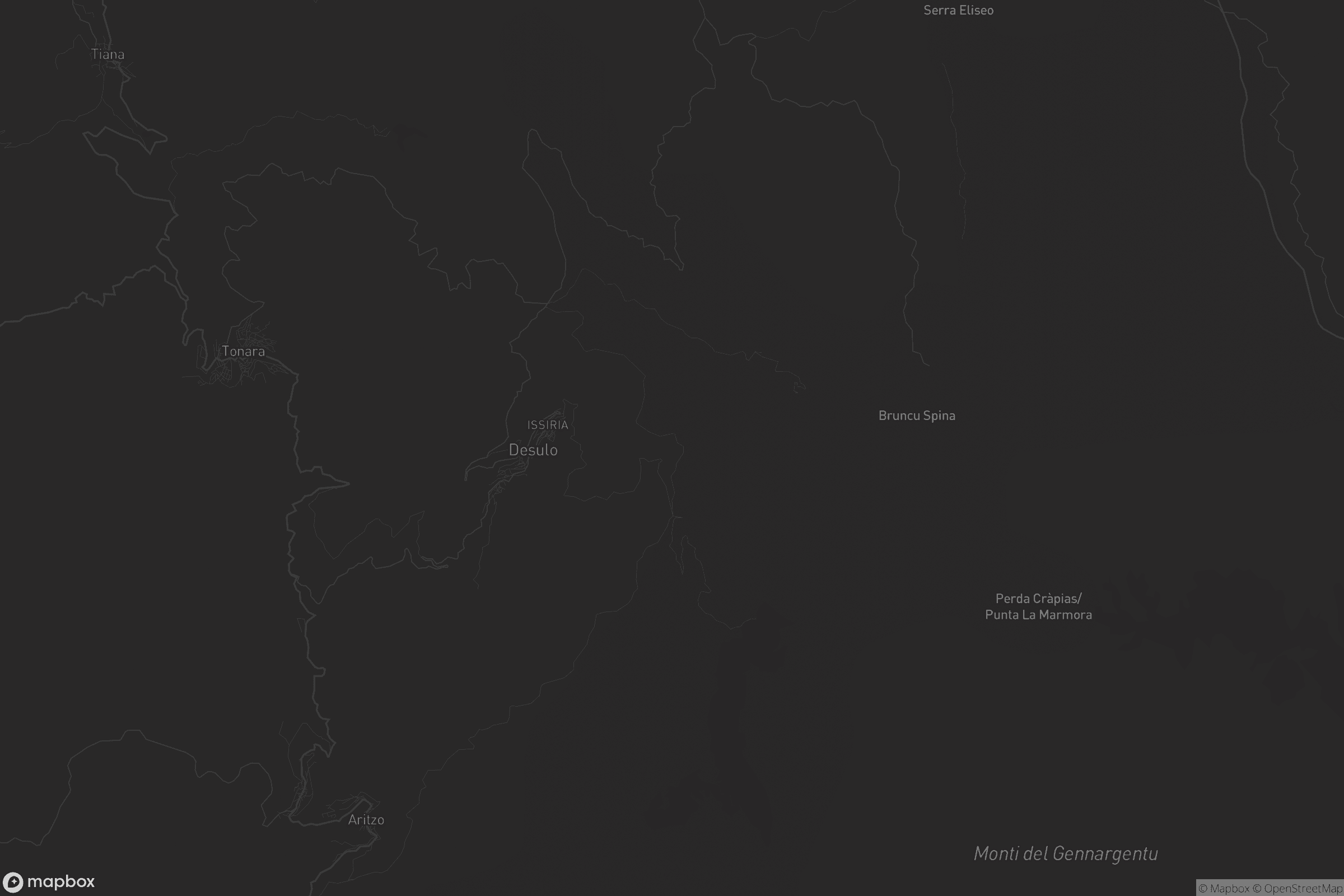 Mappa di Dèsulu/Desulo