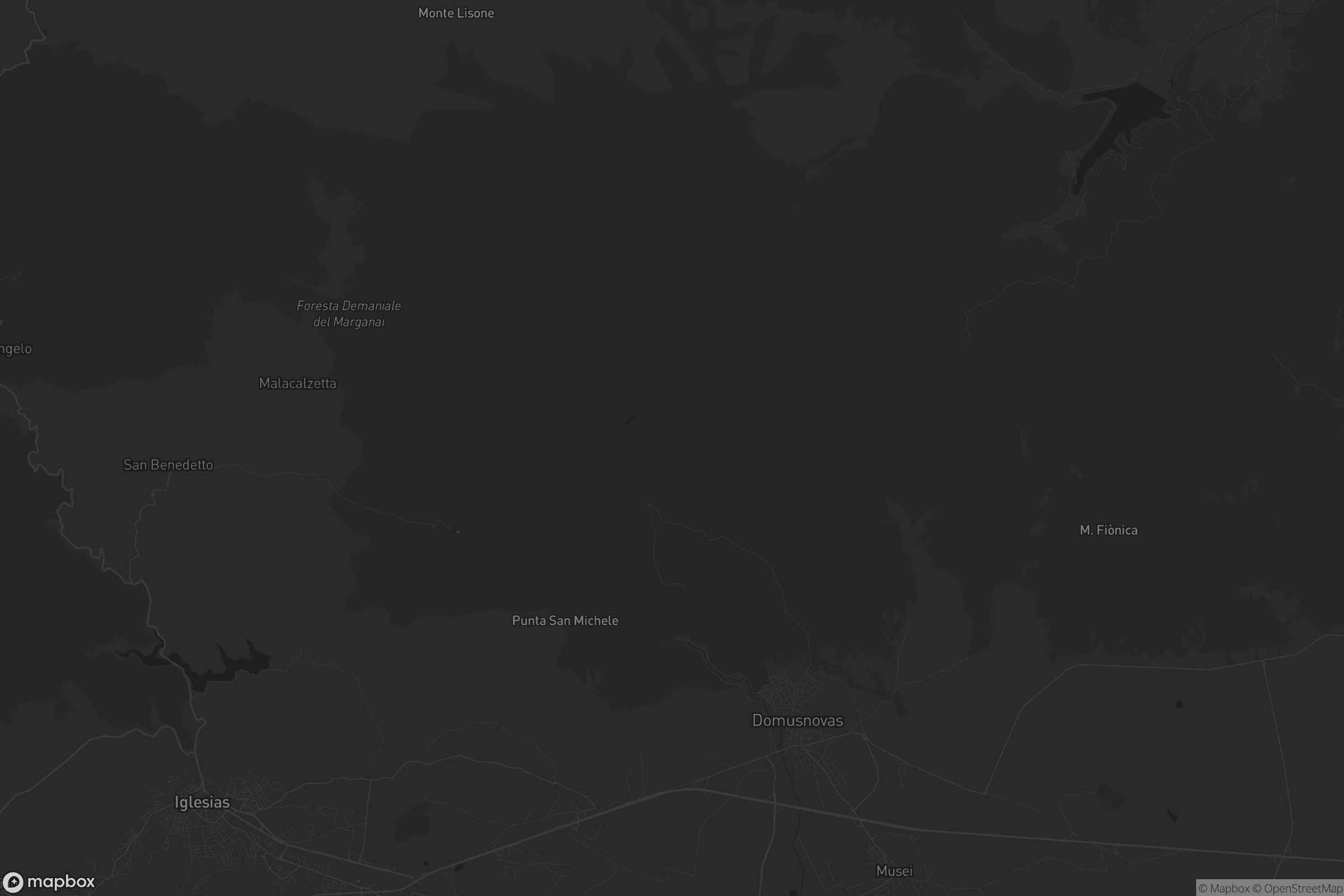 Mappa di Domunoas/Domusnovas