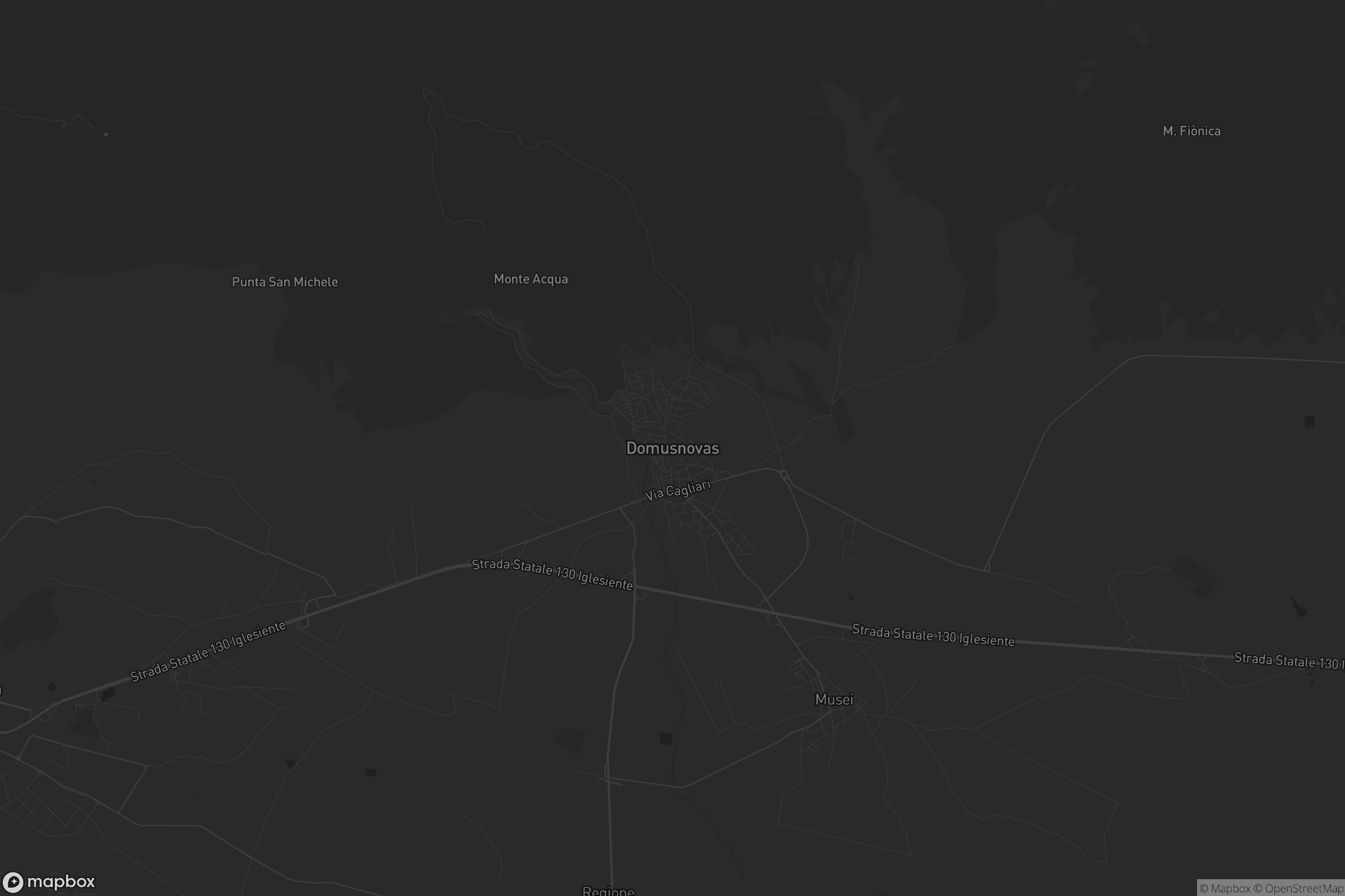Mappa di Domusnoas/Domusnovas