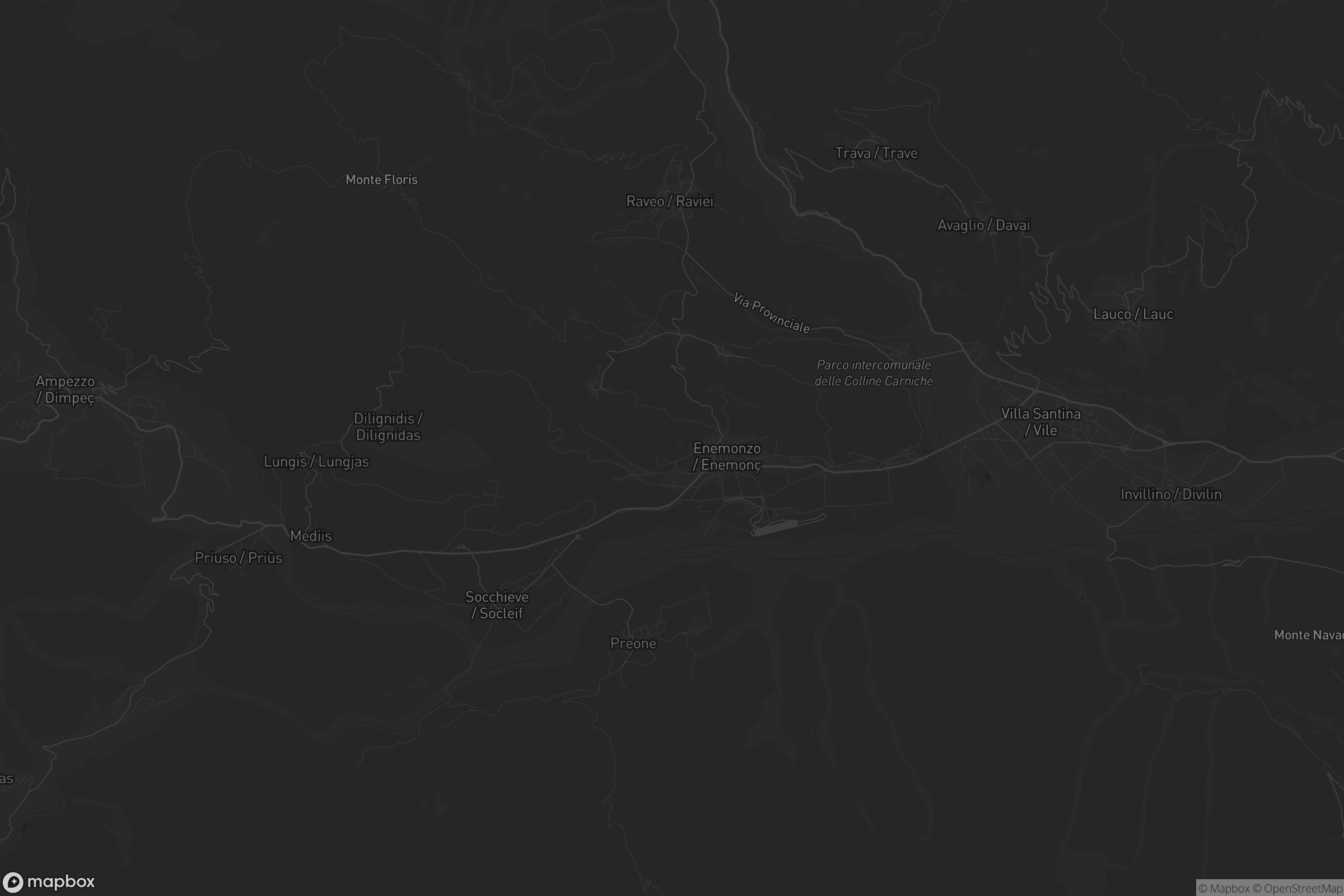 Mappa di Enemonzo / Enemonç