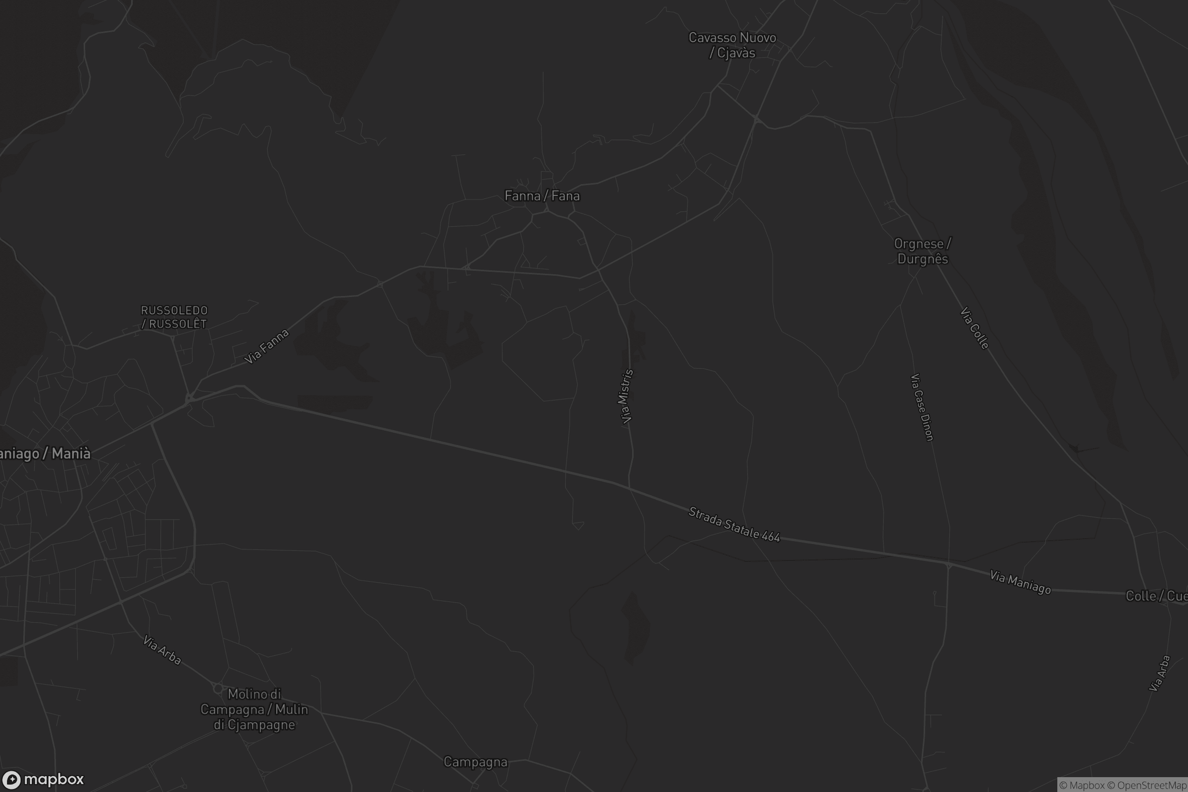 Mappa di Fanna / Fana