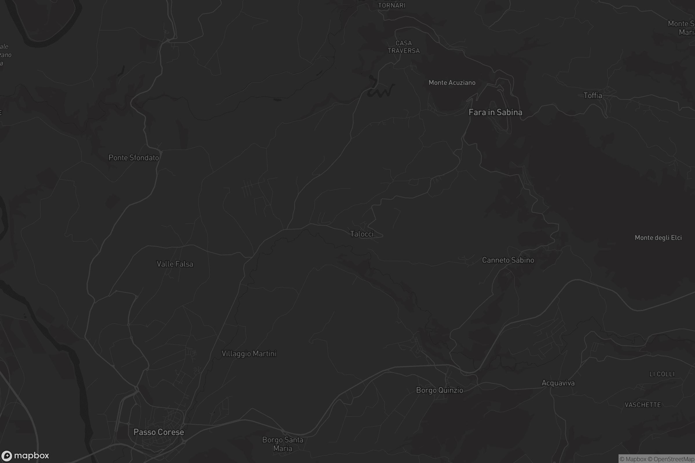 Mappa di Fara in Sabina