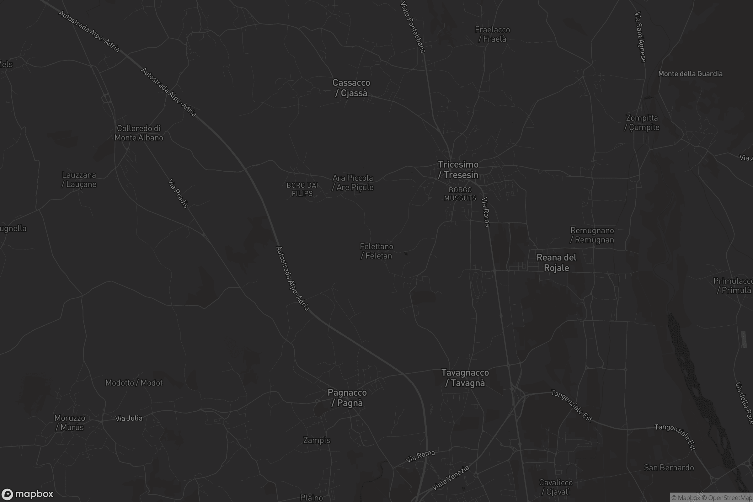 Mappa di Felettano / Feletan