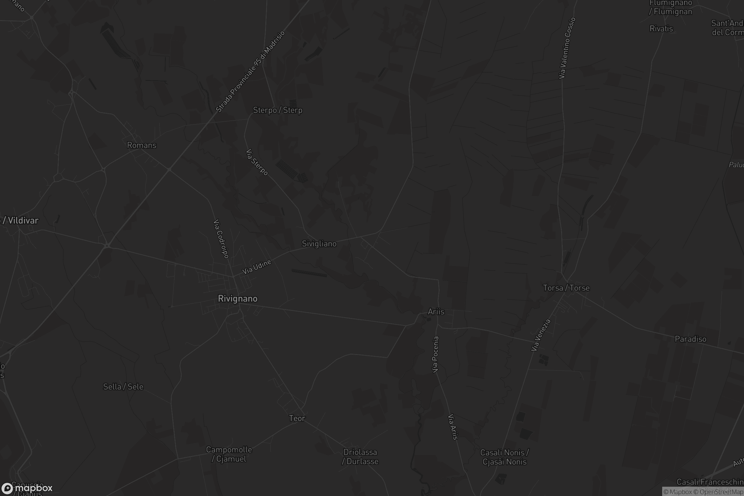 Mappa di Flambruzzo / Flambruç