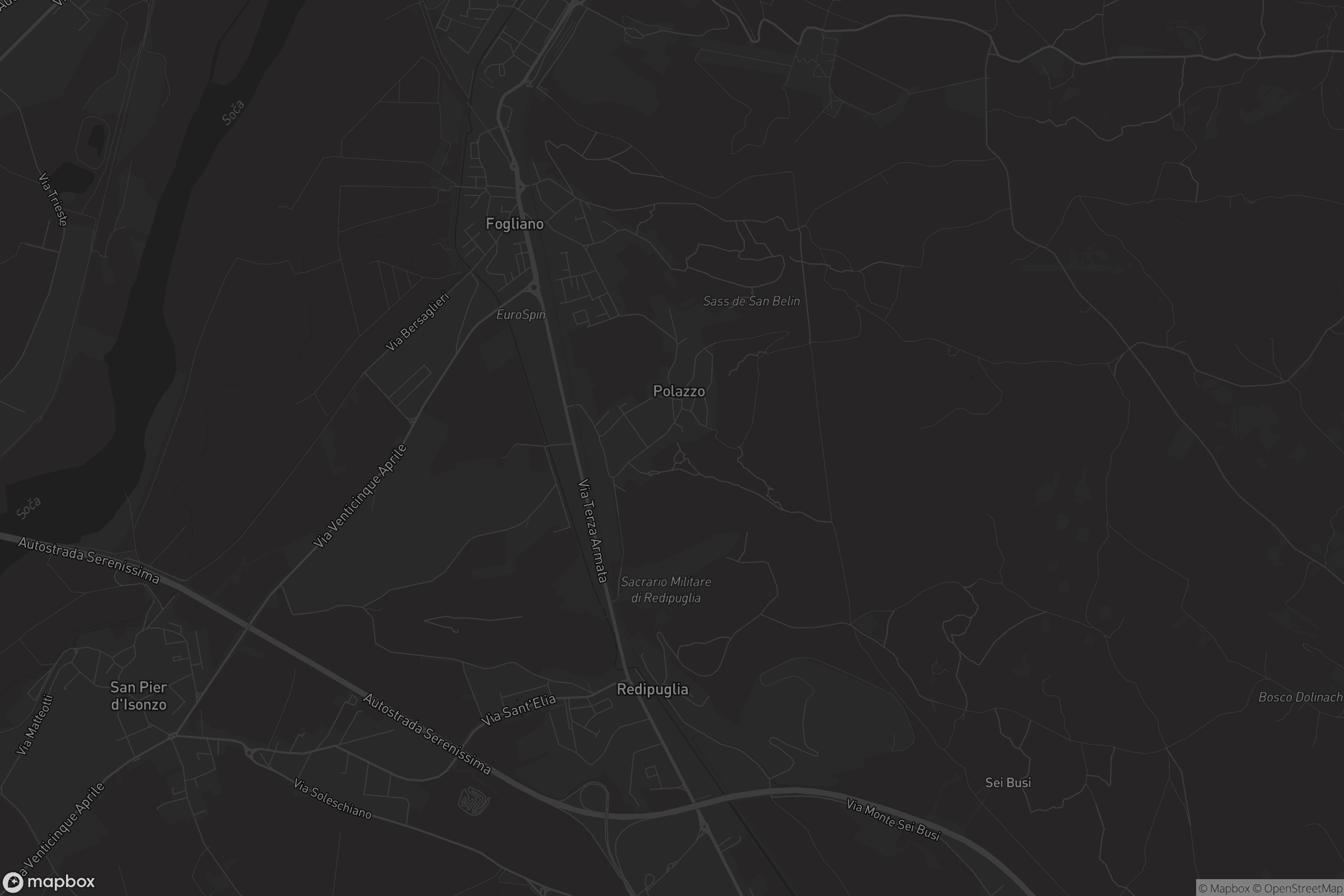 Mappa di Fogliano Redipuglia