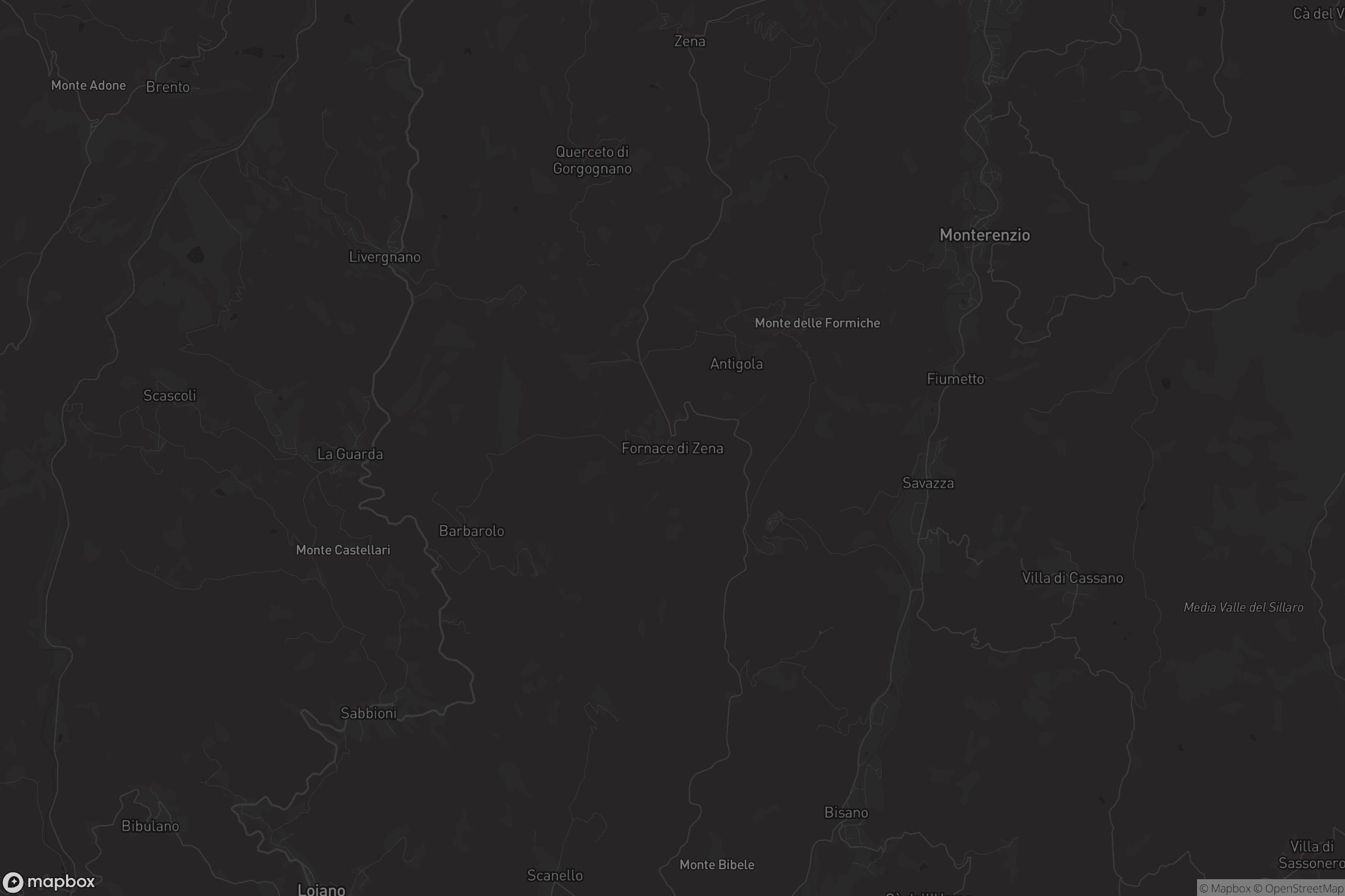 Mappa di Fornace di Zena