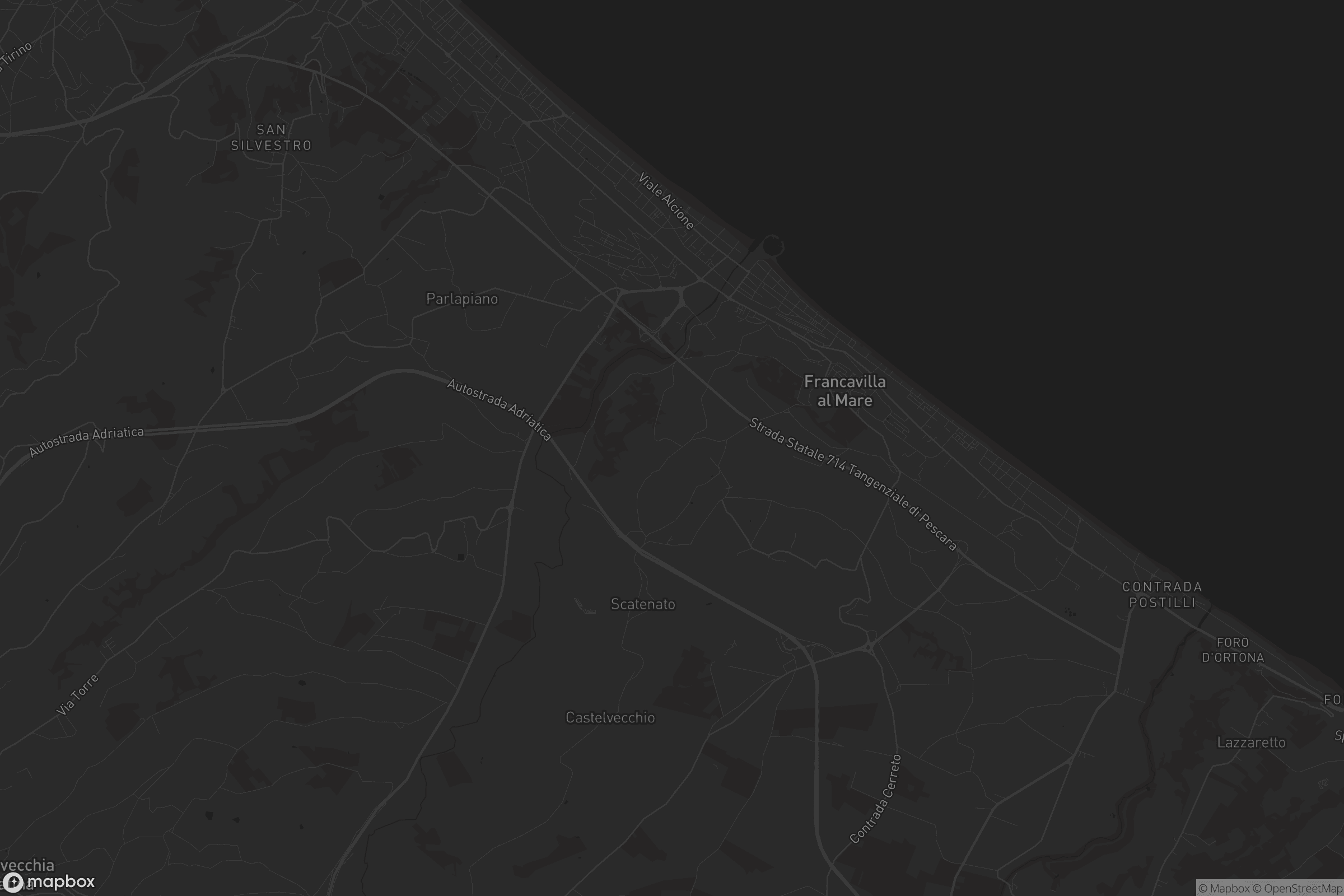 Mappa di Francavilla al Mare