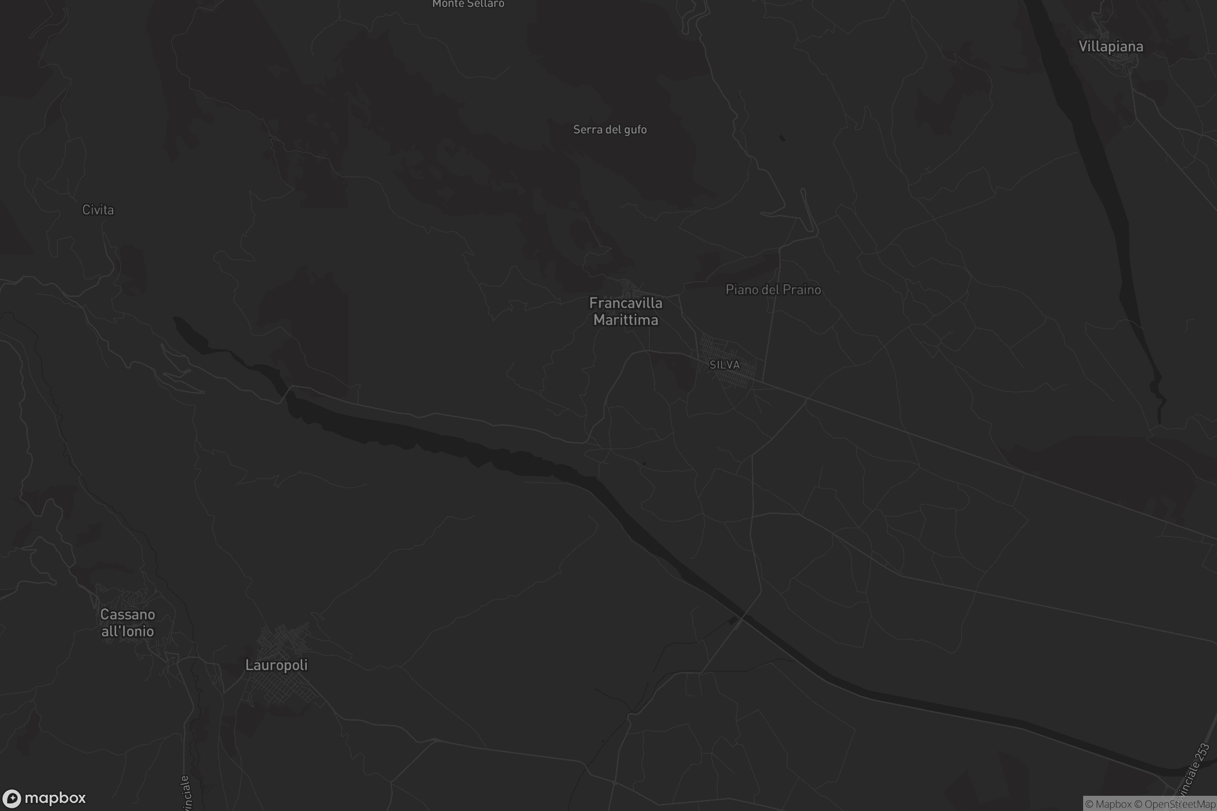 Mappa di Francavilla Marittima