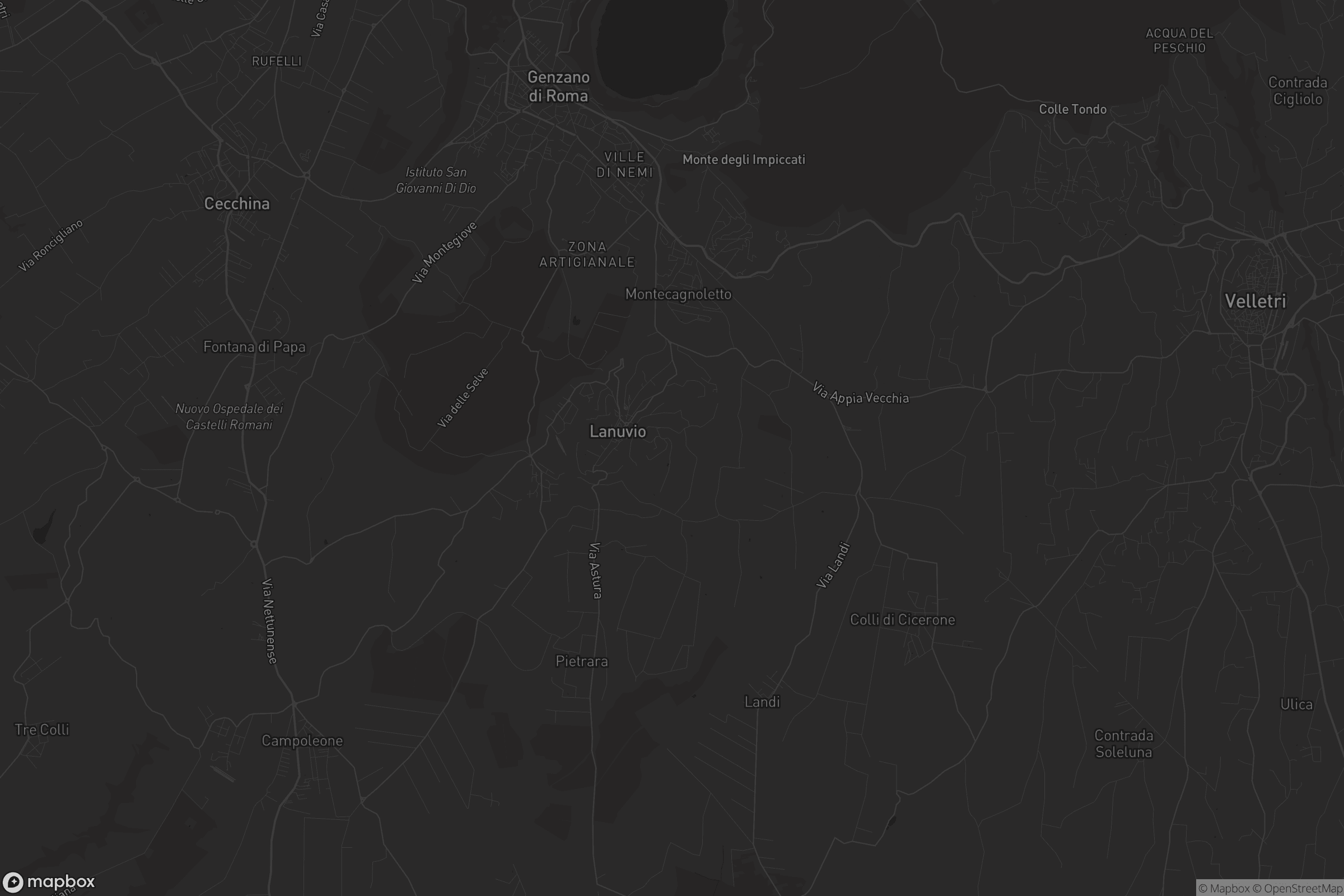 Mappa di Genzano di Roma