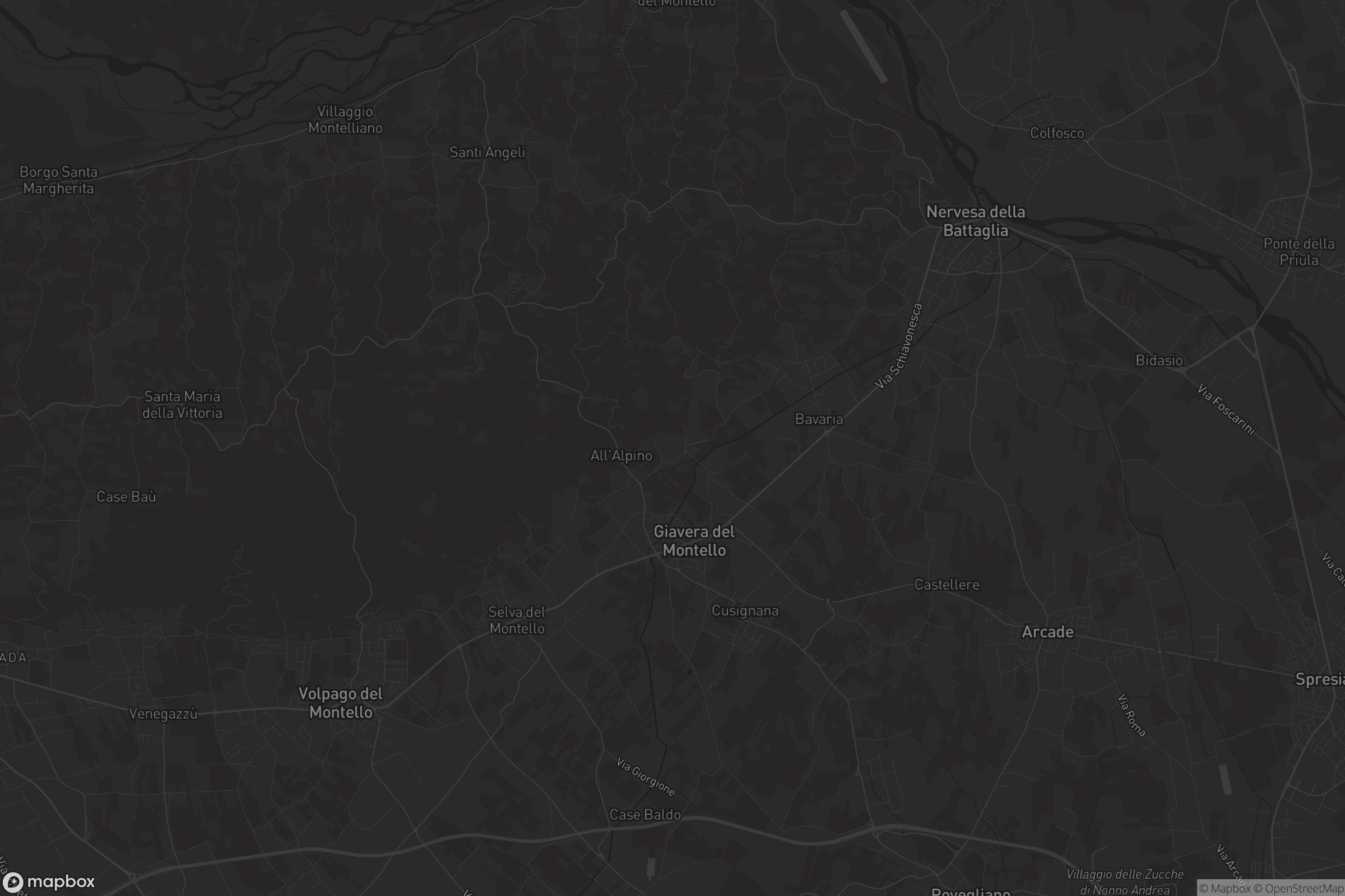 Mappa di Giavera del Montello