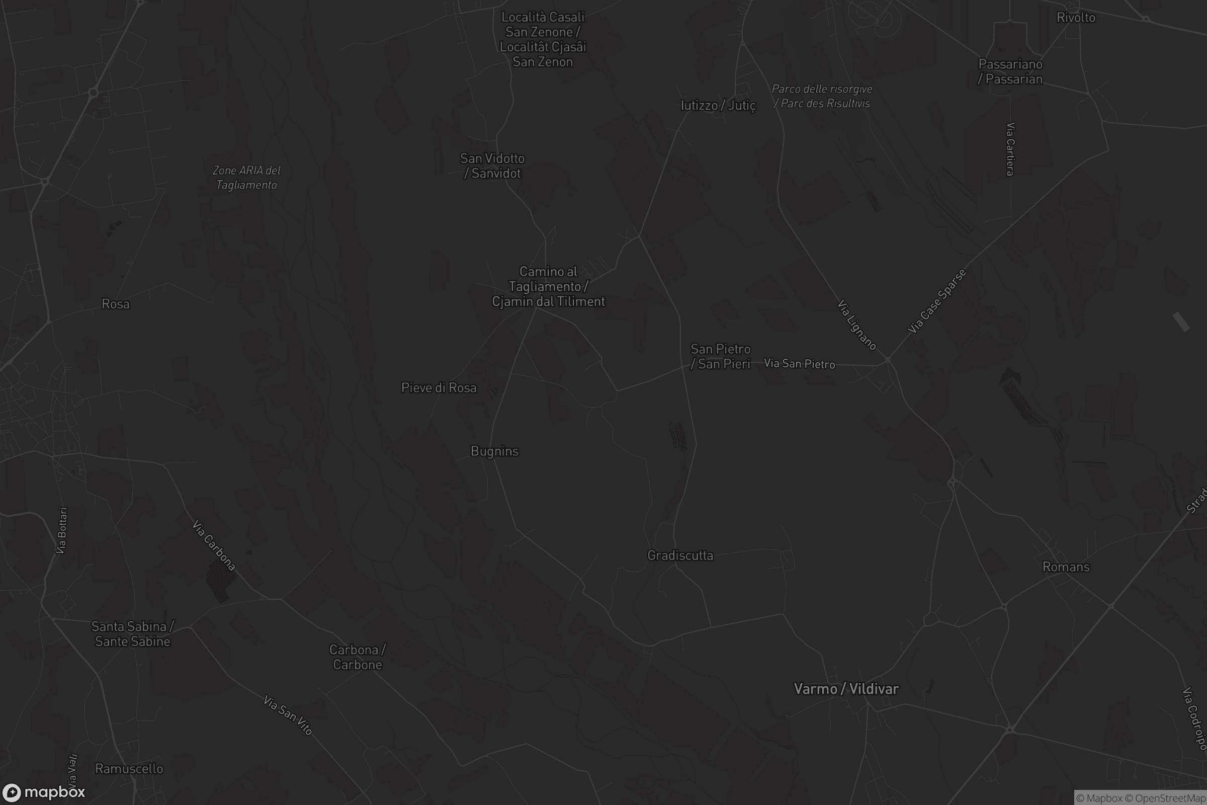 Mappa di Glaunicco / Glaunic