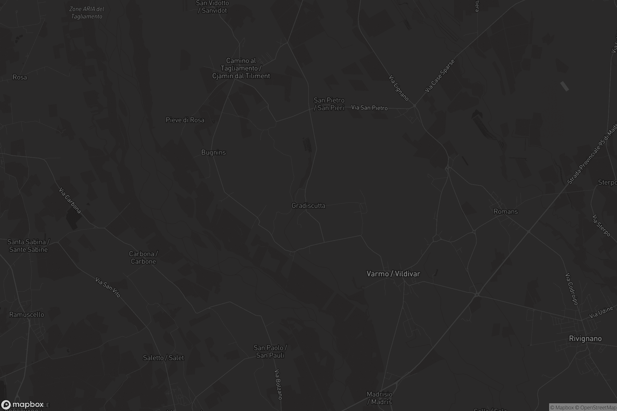 Mappa di Gradiscutta / Gridiscjute