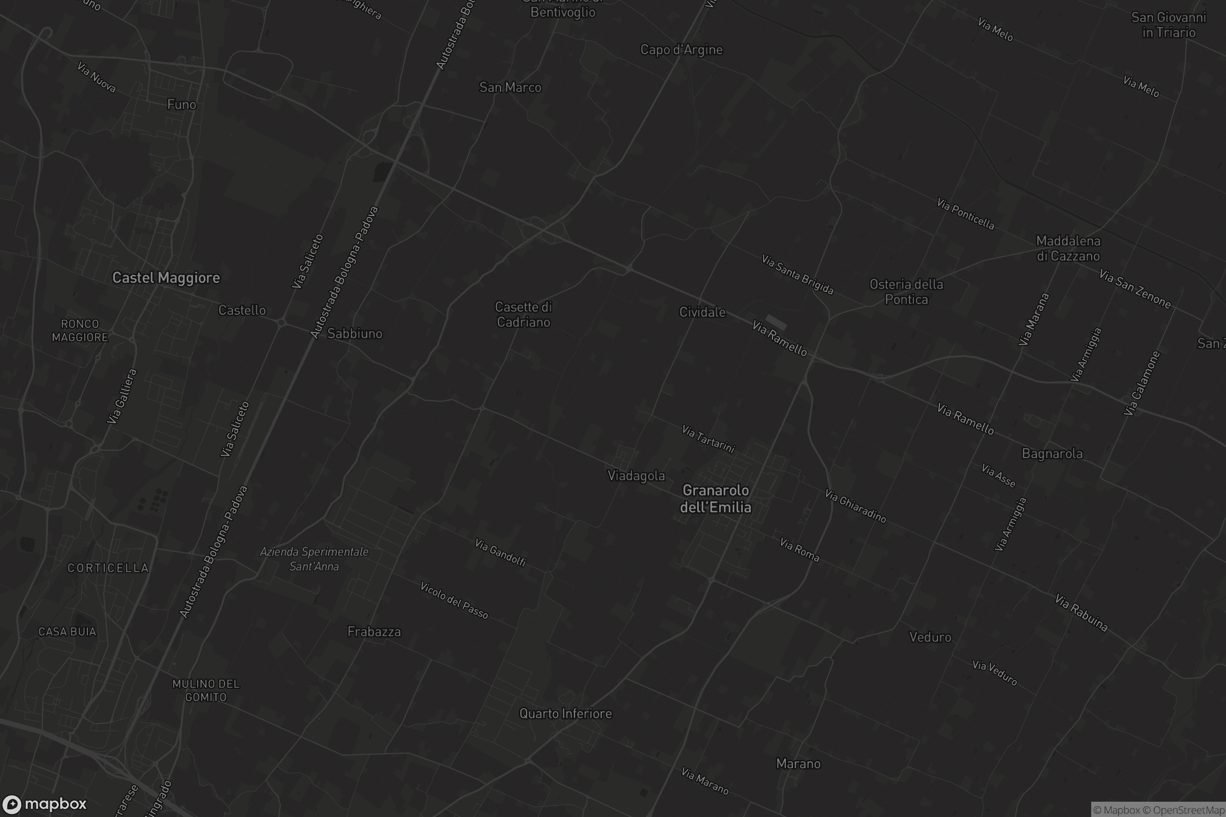 Mappa di Granarolo dell'Emilia