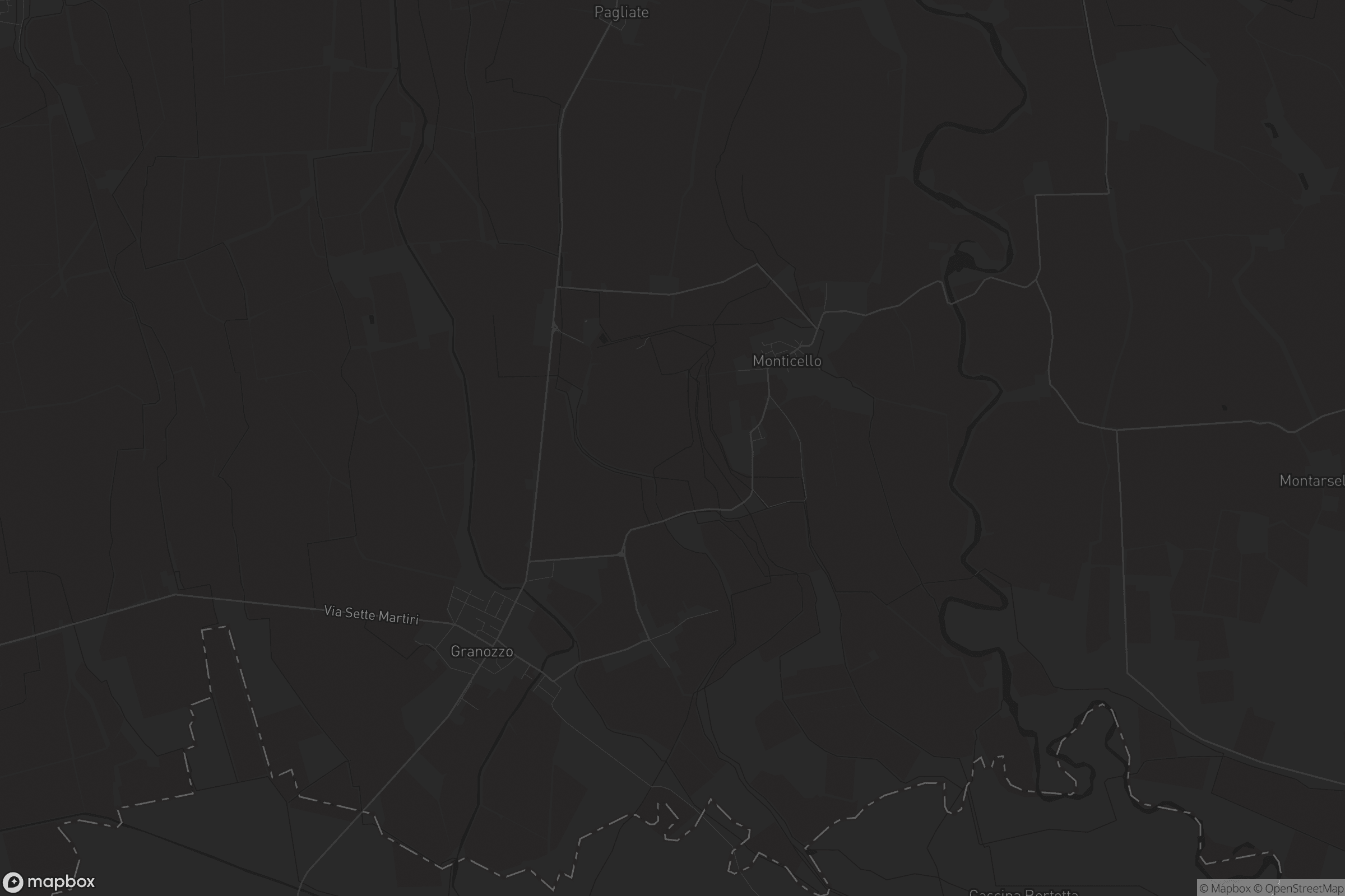 Mappa di Granozzo con Monticello