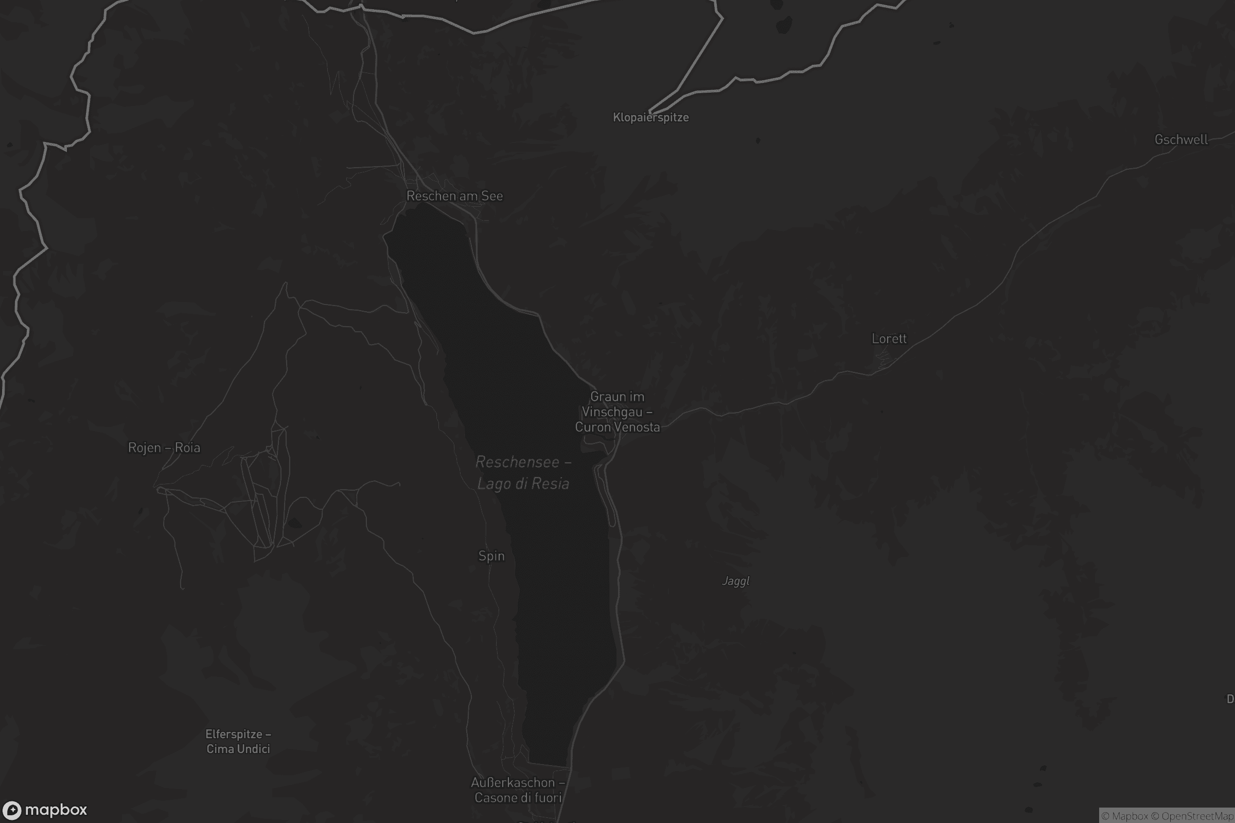 Mappa di Graun im Vinschgau - Curon Venosta
