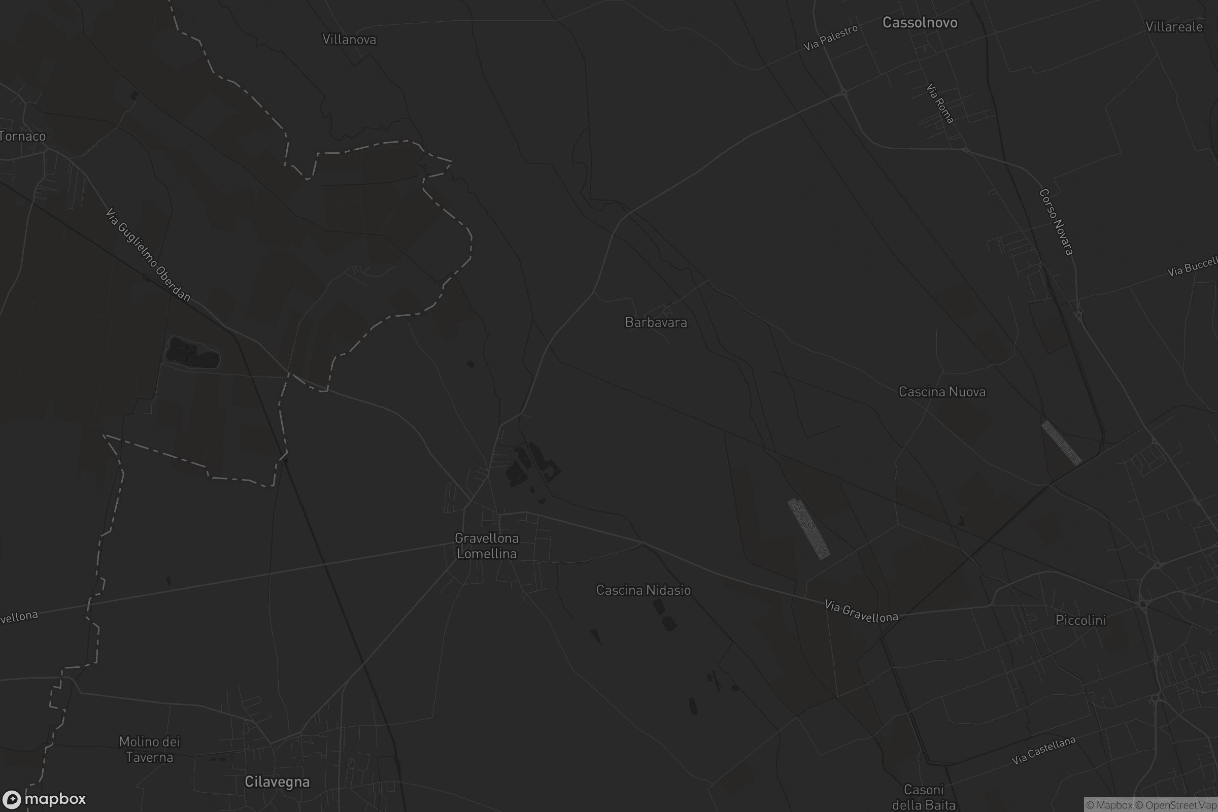 Mappa di Gravellona Lomellina