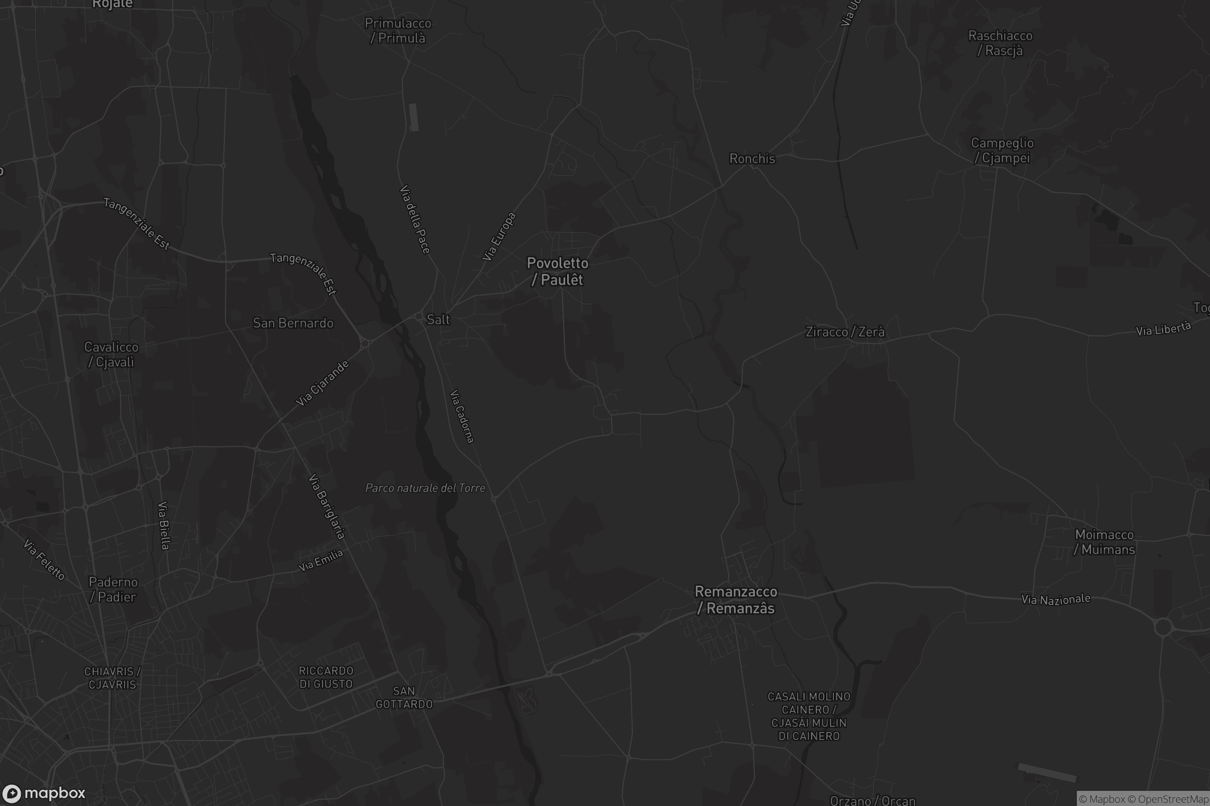 Mappa di Grions del Torre