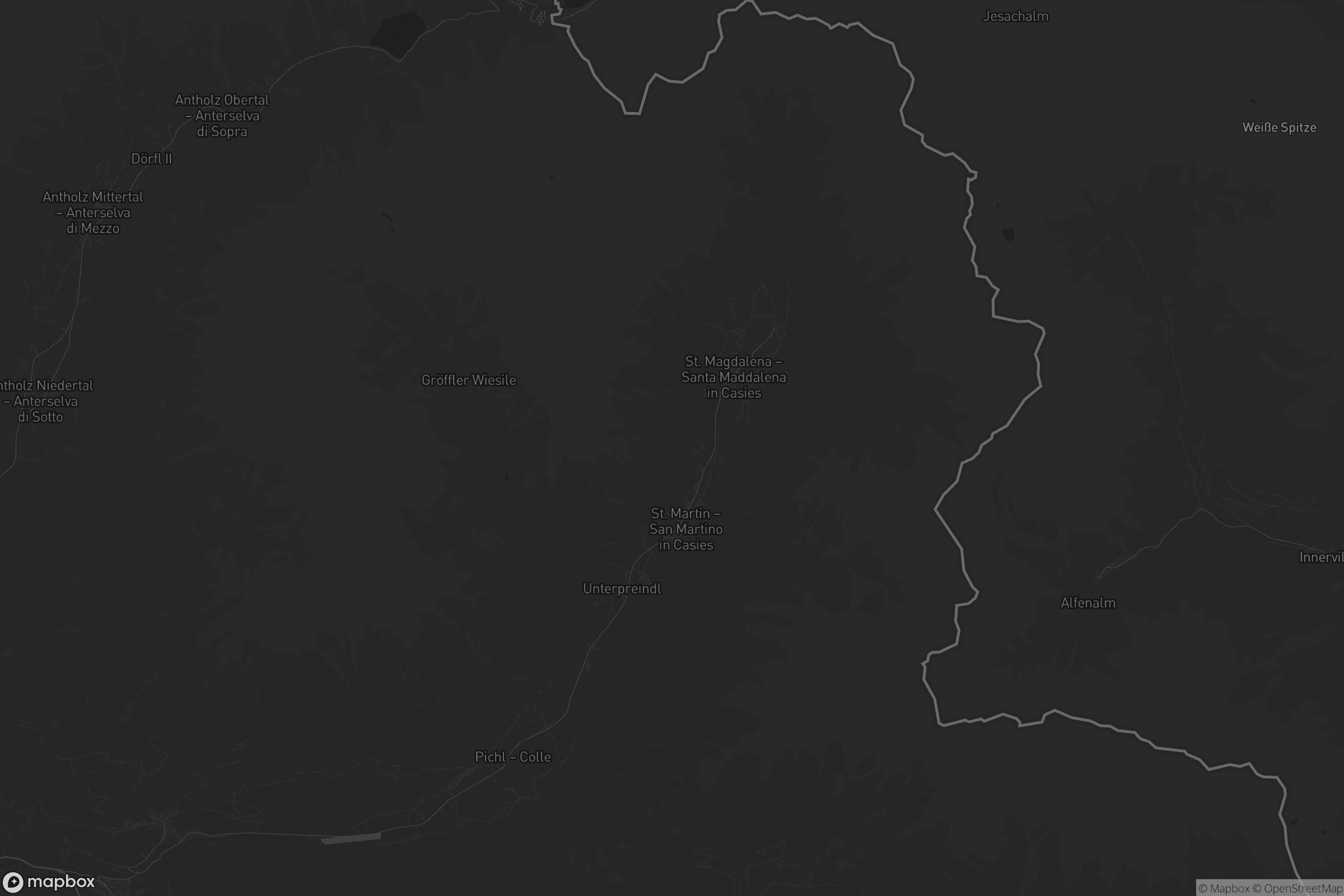 Mappa di Gsies - Valle di Casies