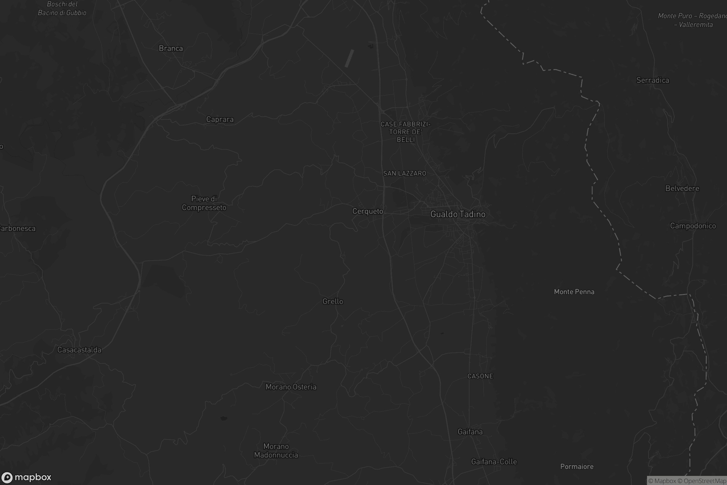 Mappa di Gualdo Tadino