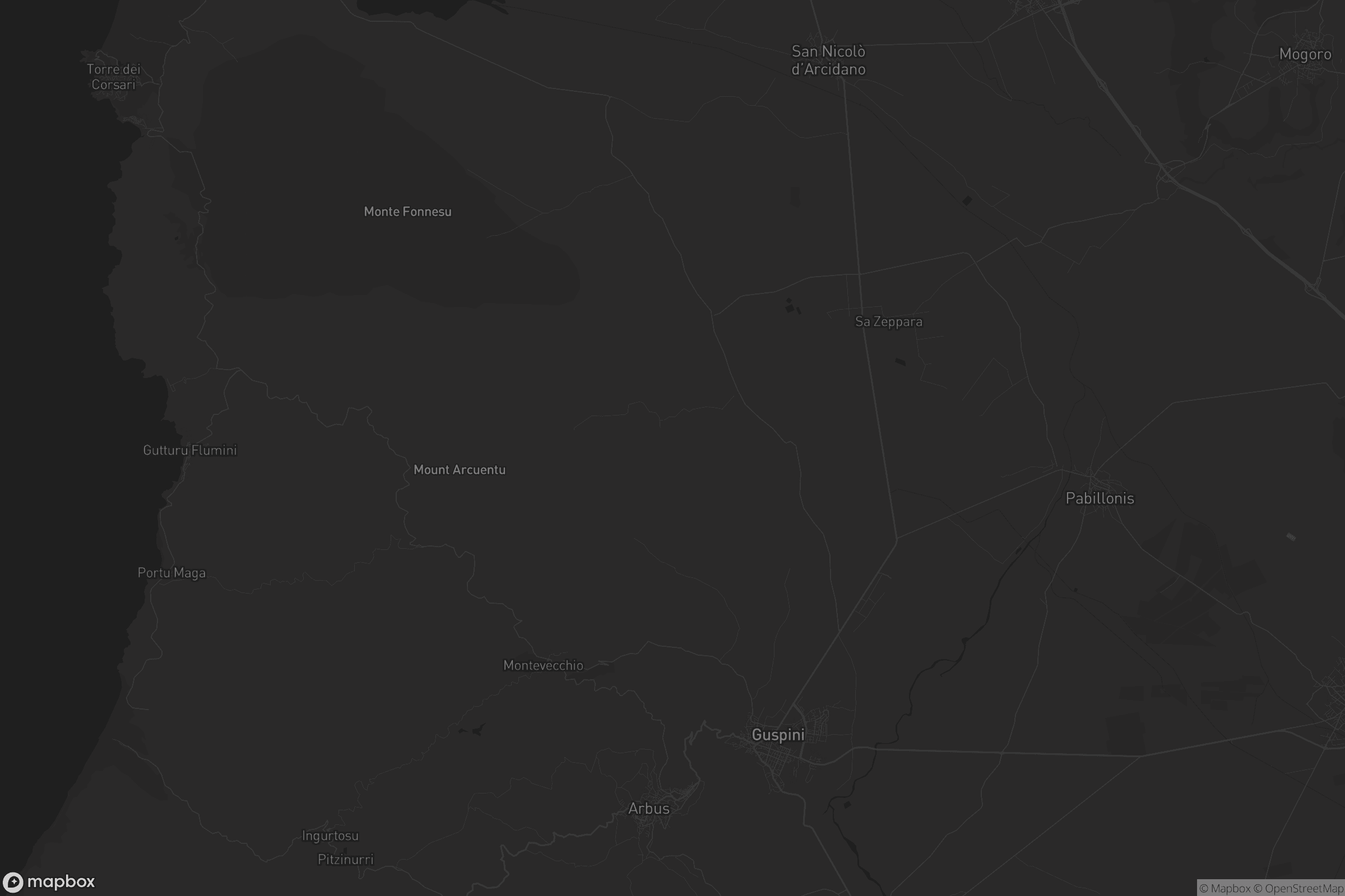 Mappa di Gùspini/Guspini