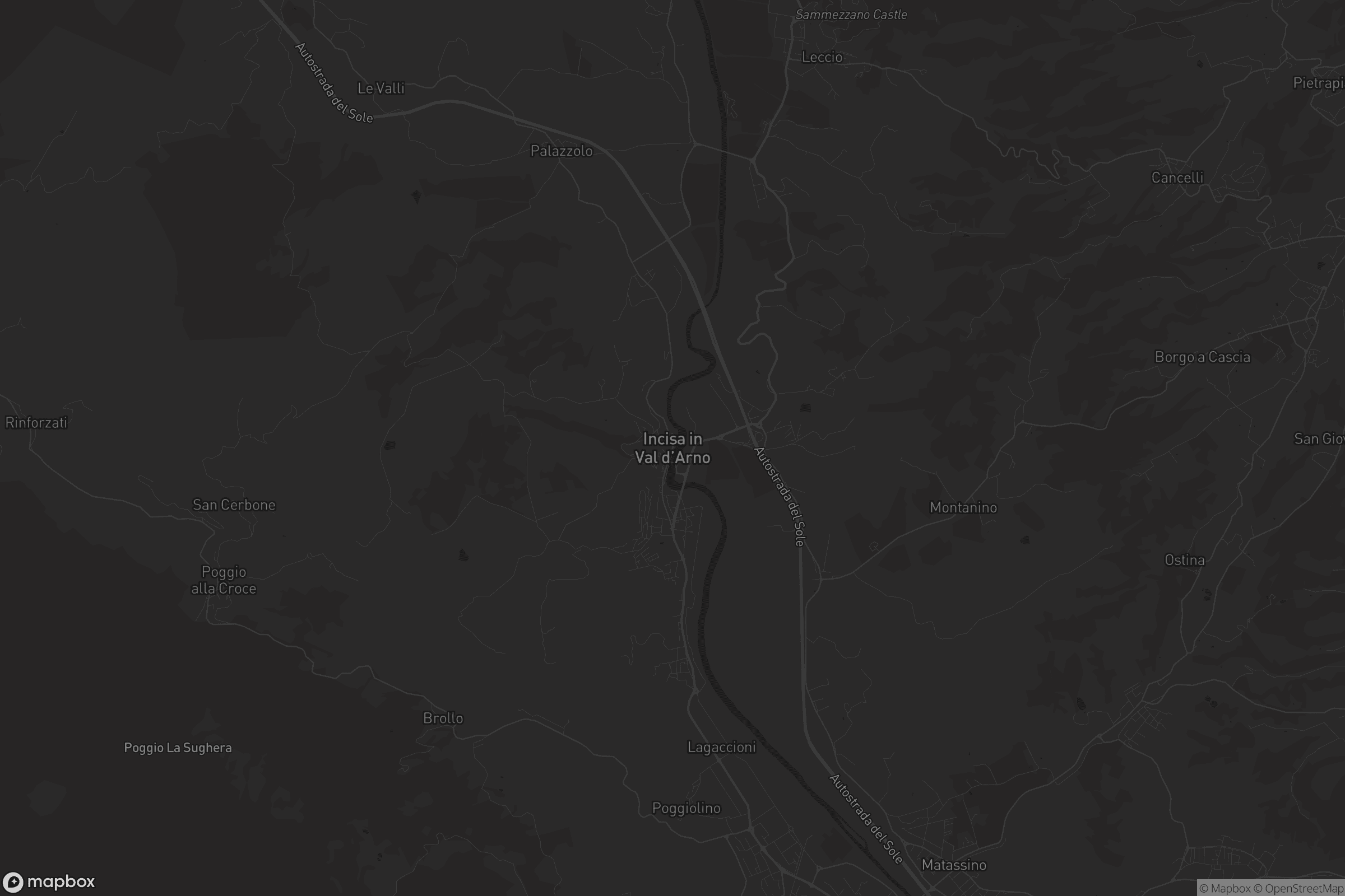 Mappa di Incisa in Val d'Arno