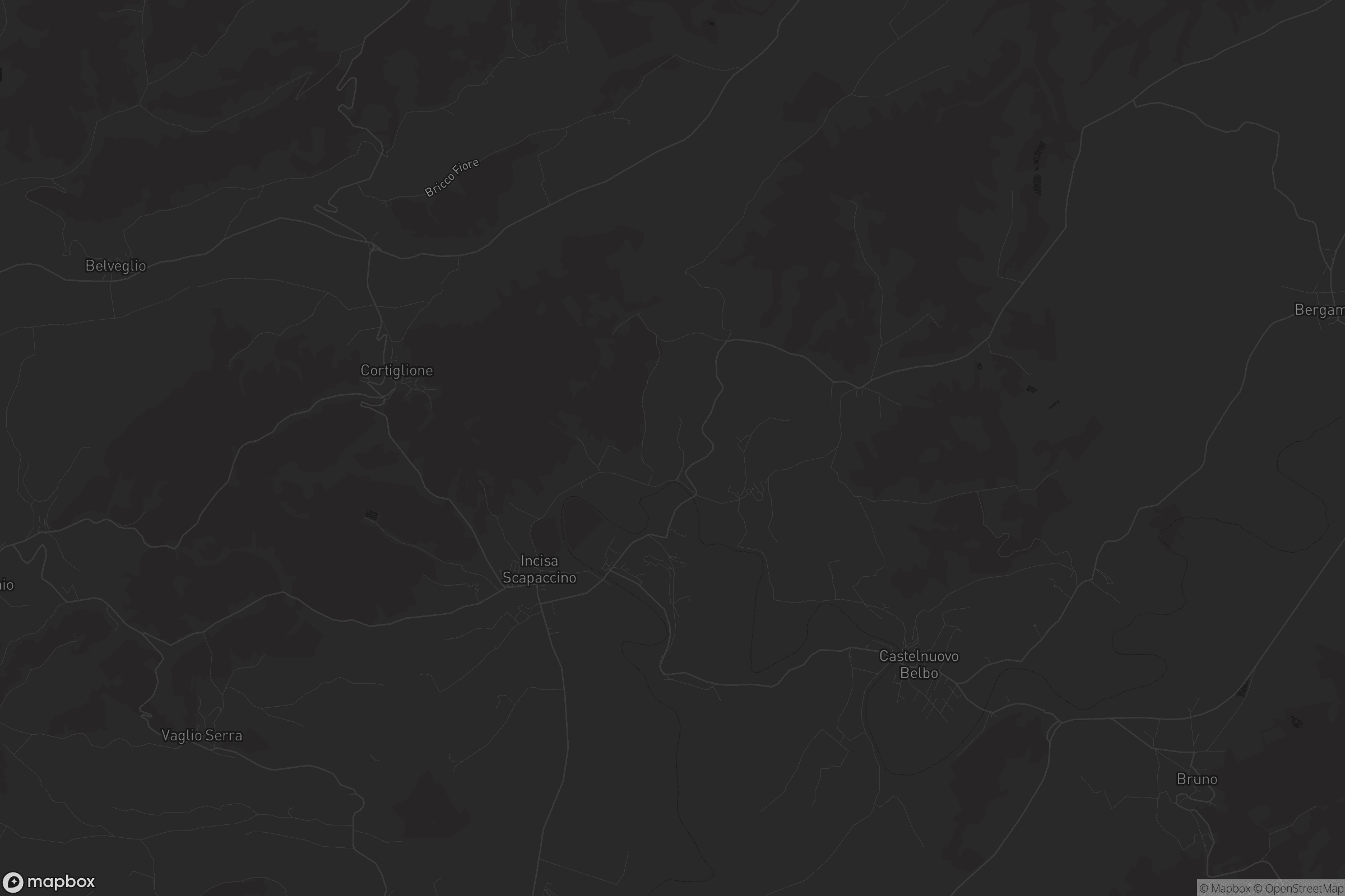 Mappa di Incisa Scapaccino