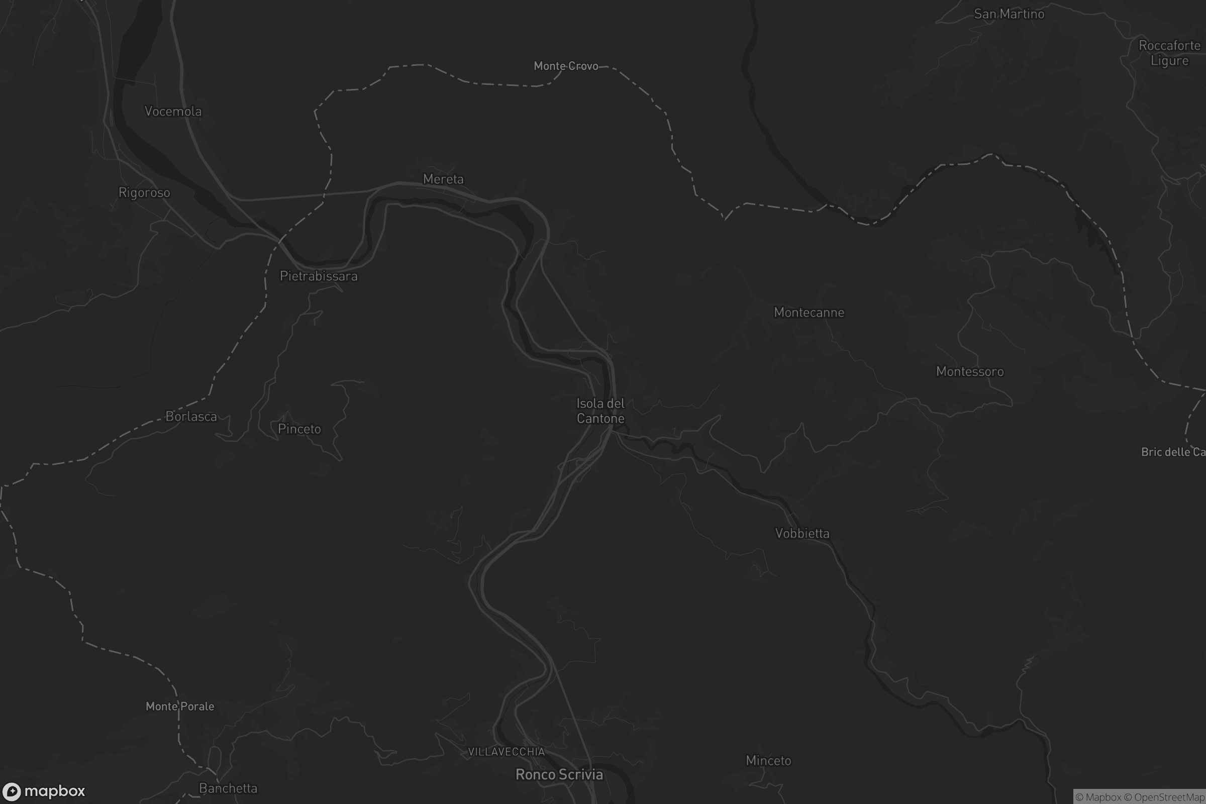 Mappa di Isola del Cantone