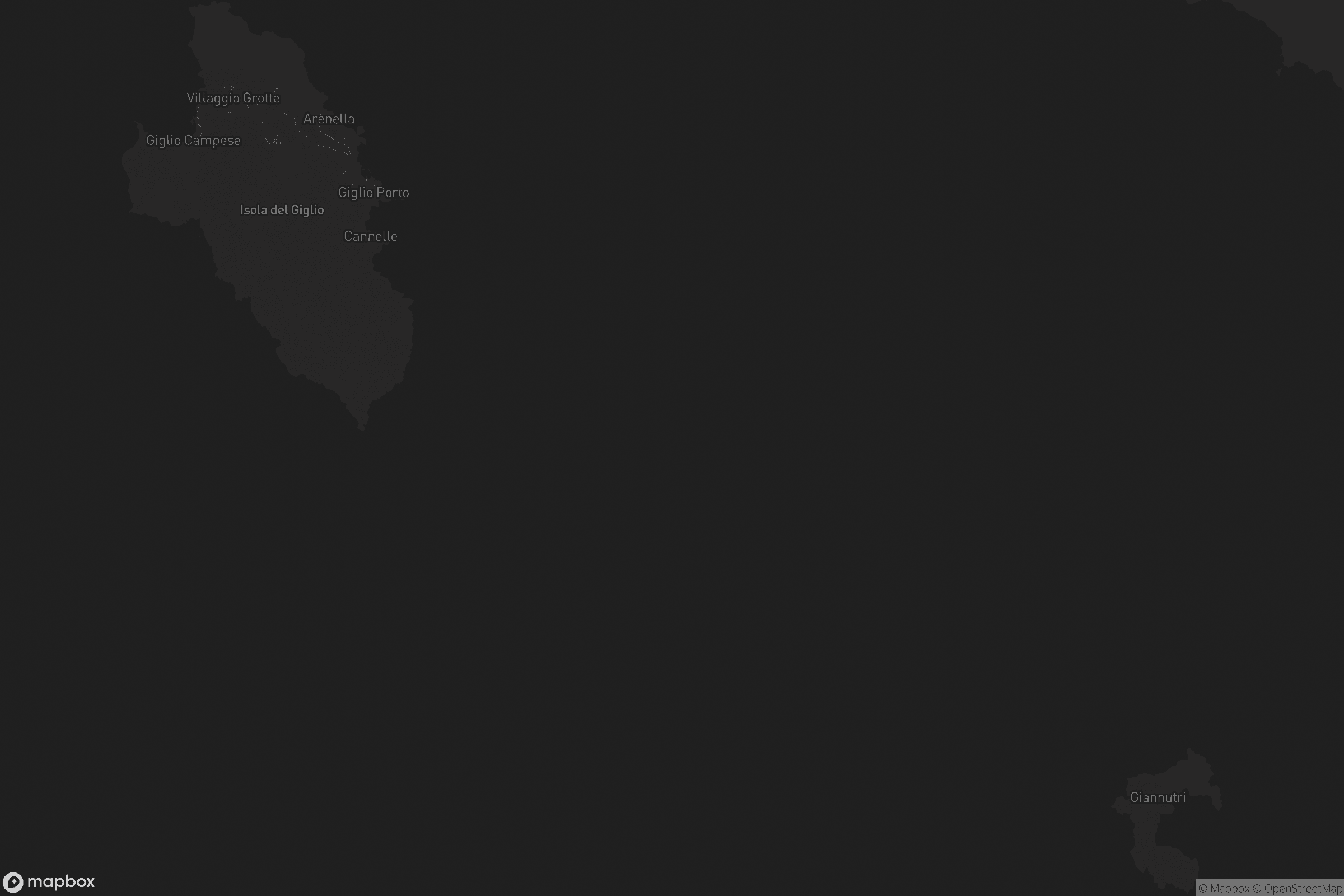 Mappa di Isola del Giglio