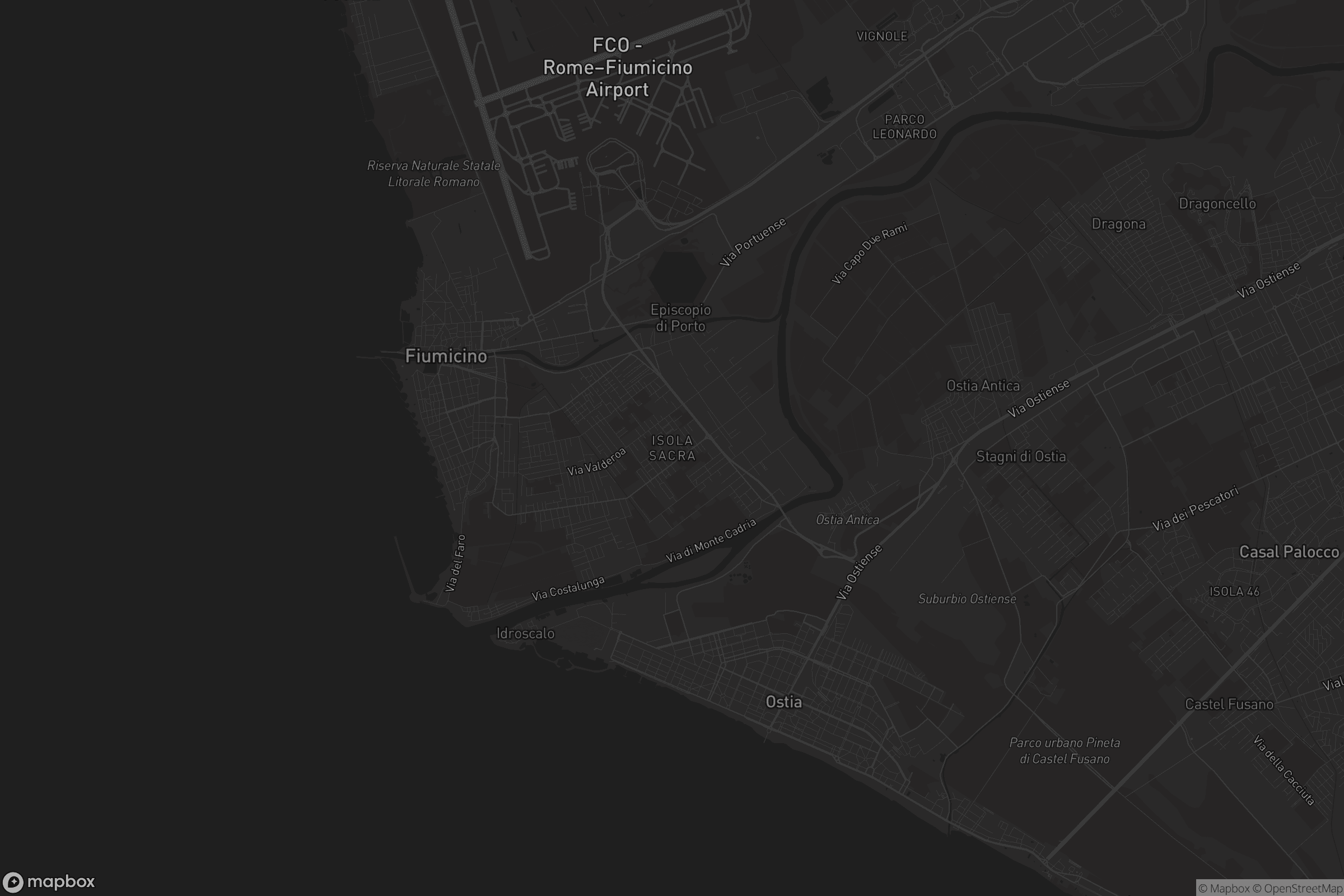 Mappa di Isola Sacra