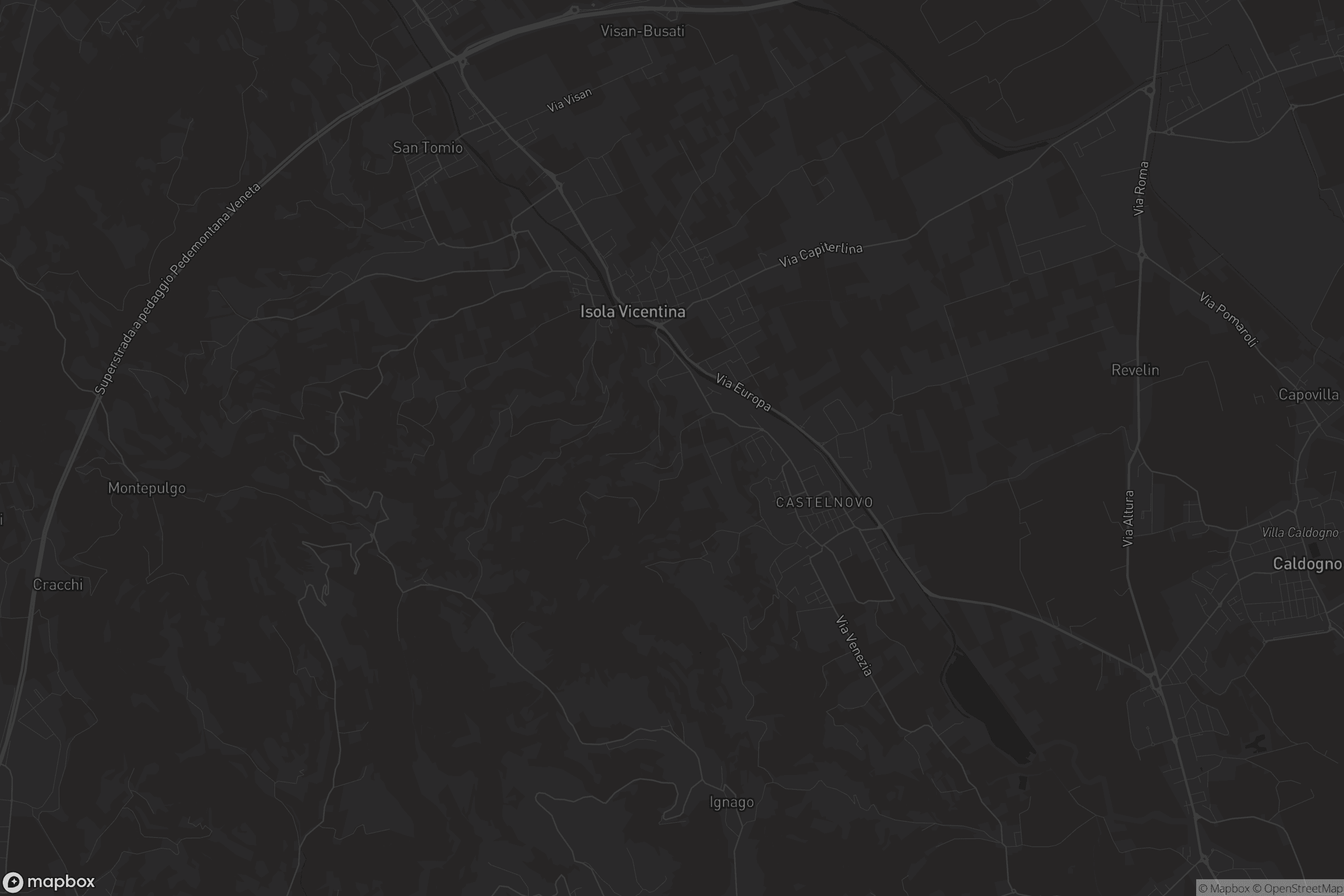 Mappa di Isola Vicentina