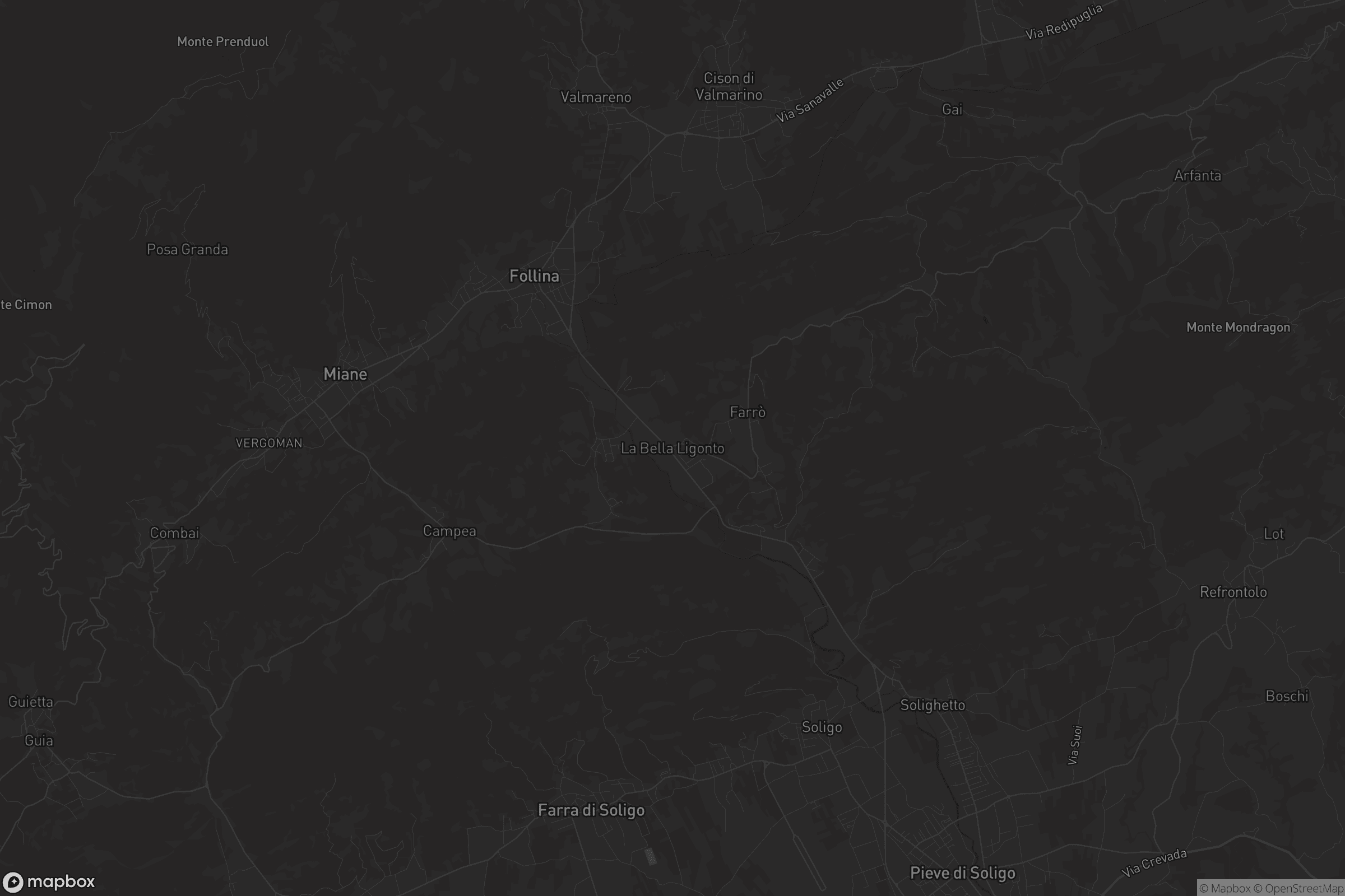 Mappa di La Bella Ligonto