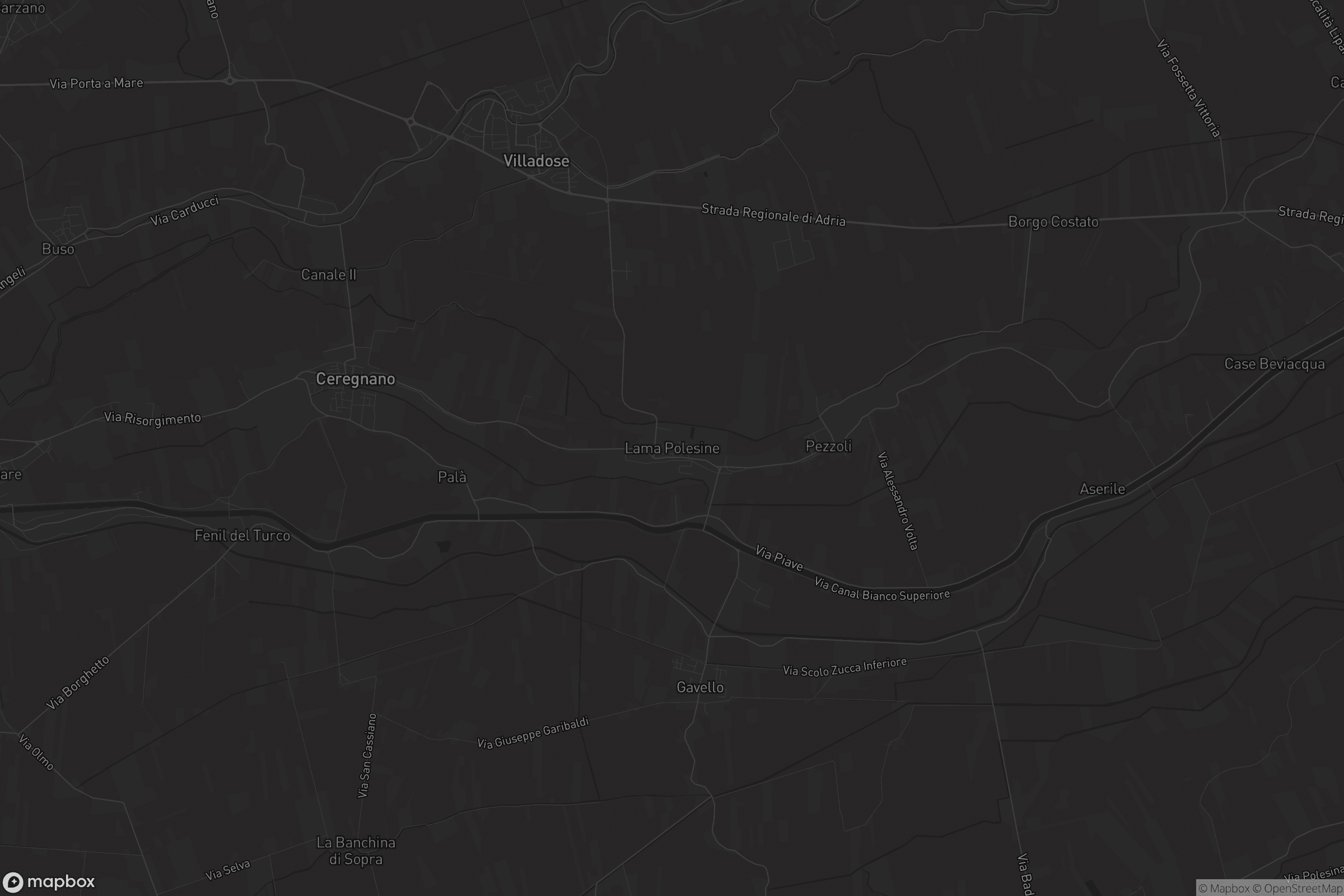 Mappa di Lama Polesine