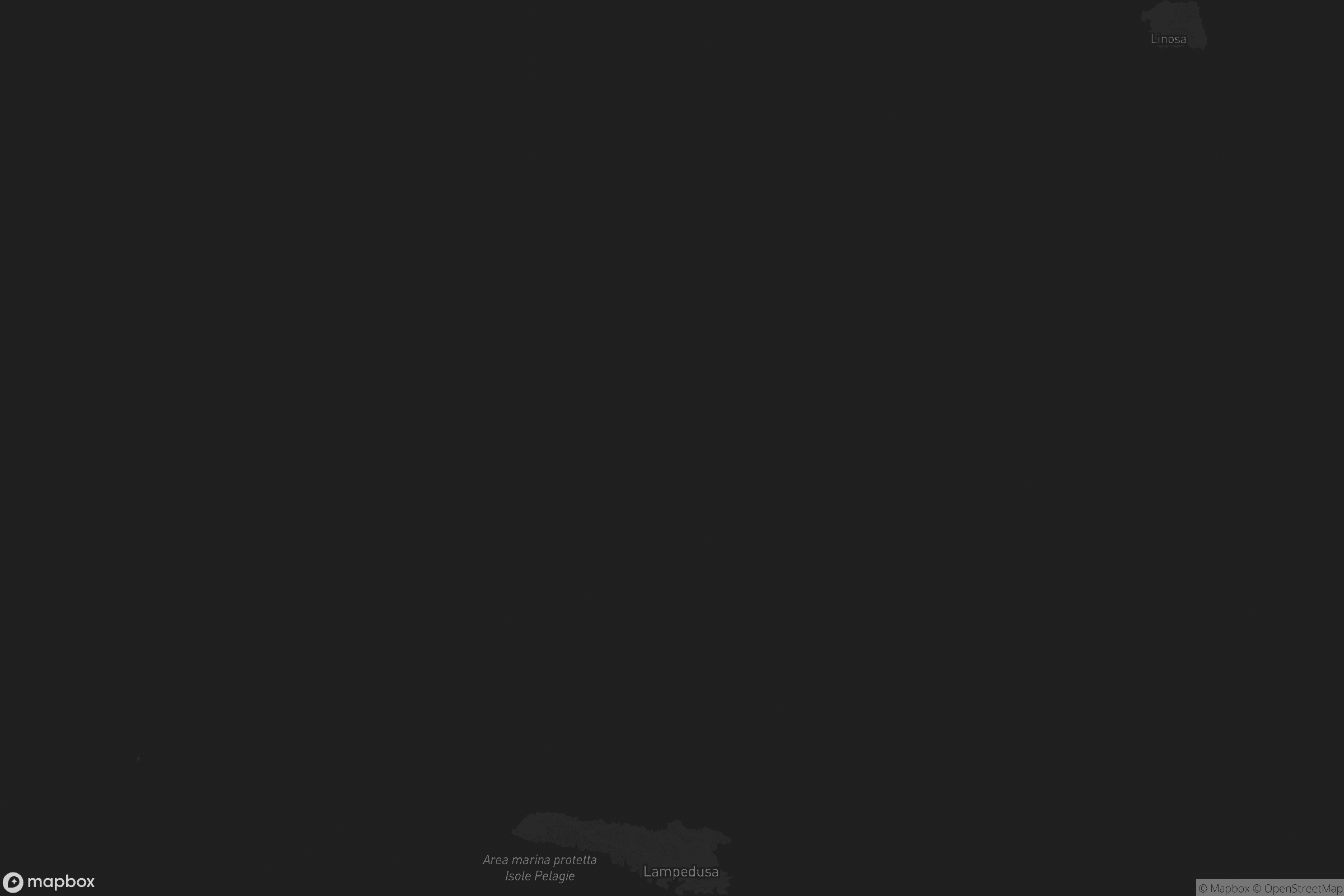 Mappa di Lampedusa e Linosa