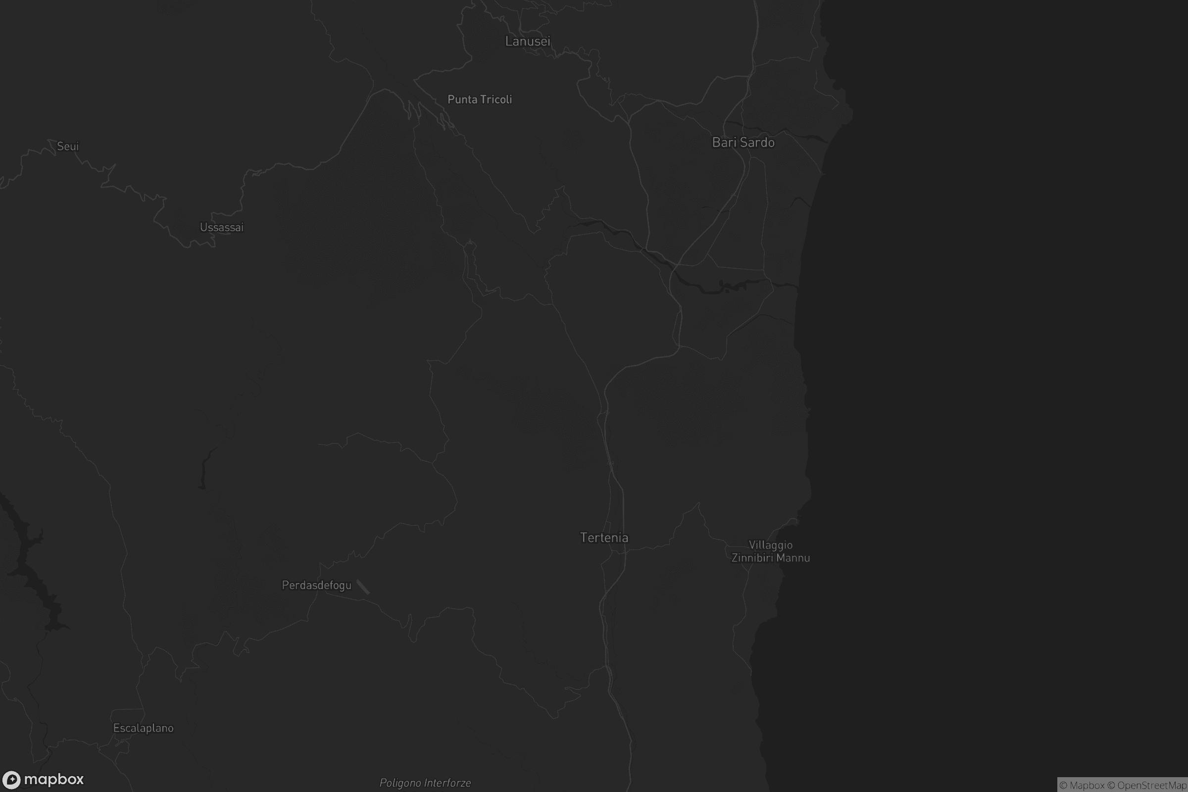 Mappa di Lanusè/Lanusei