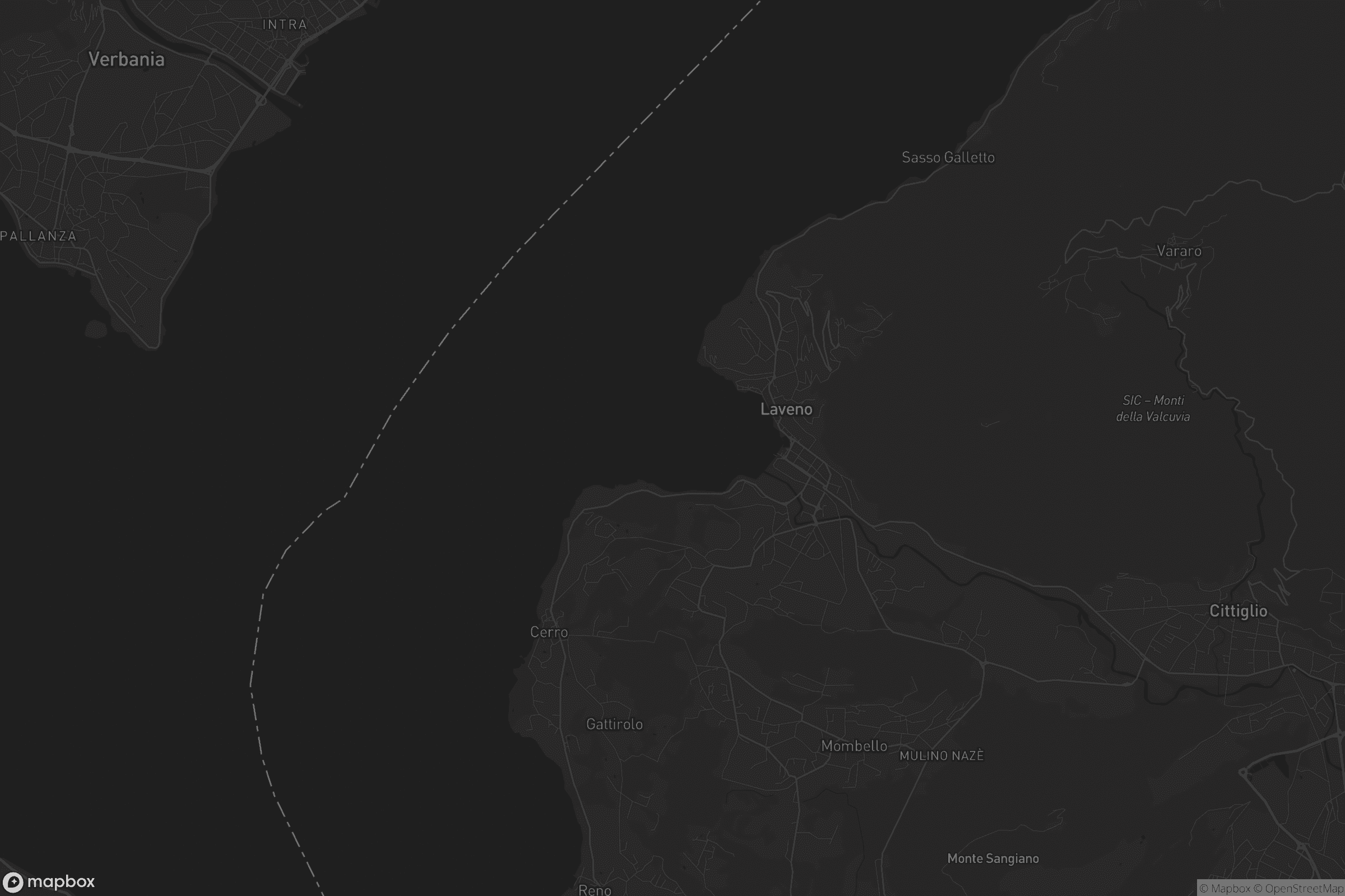 Mappa di Laveno-Mombello