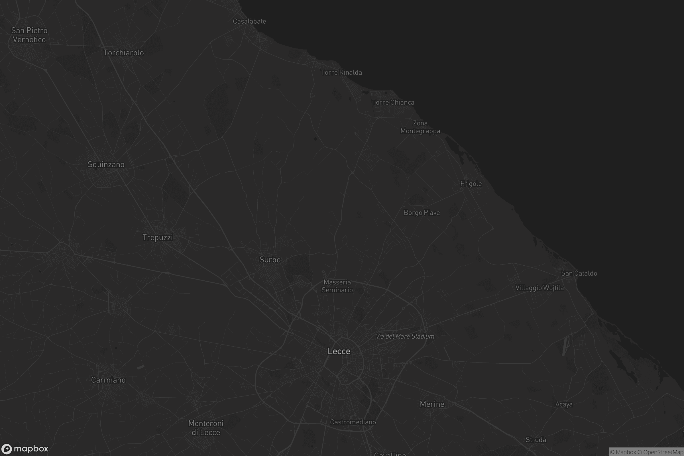 Mappa di Lecce