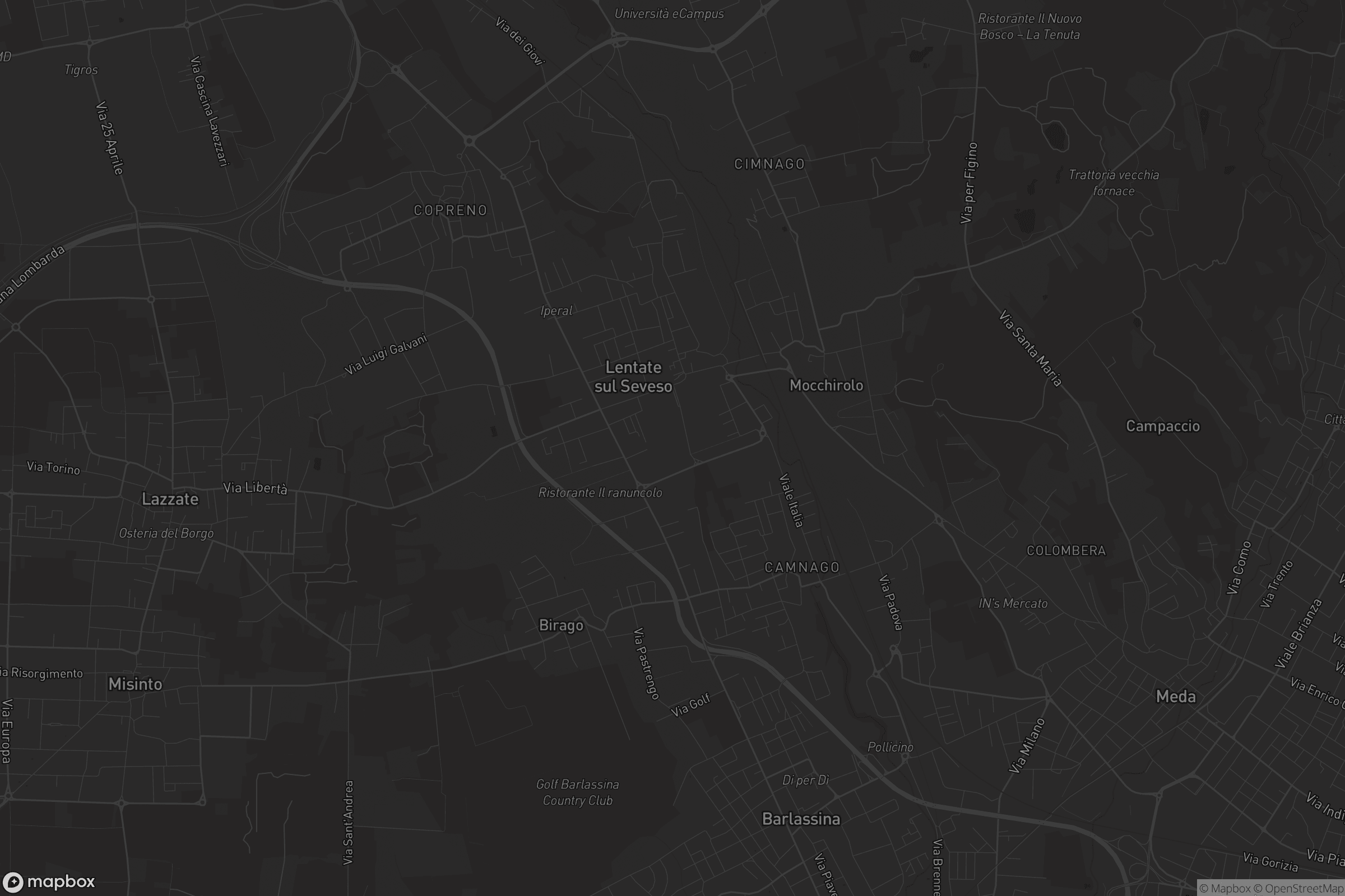 Mappa di Lentate sul Seveso