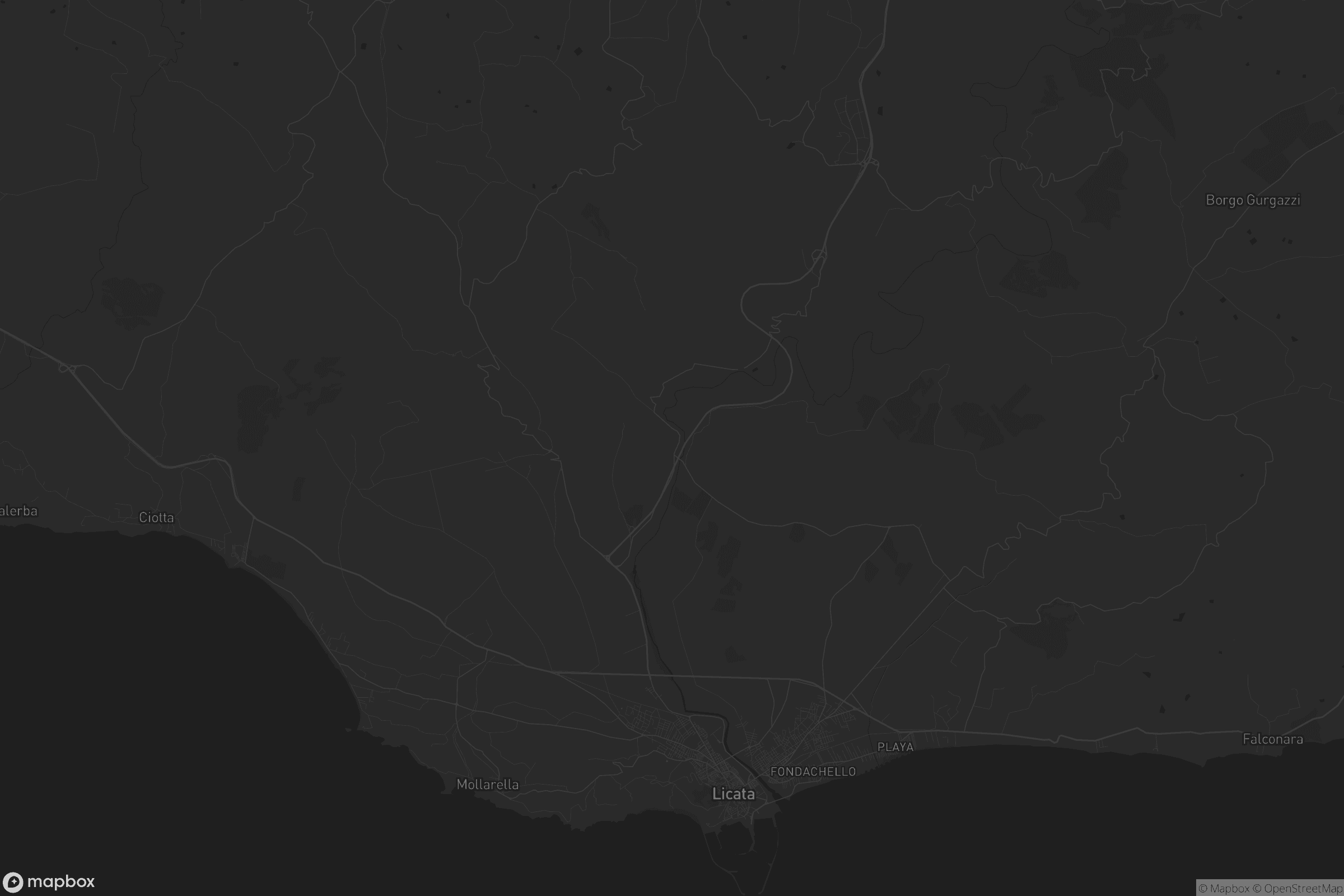 Mappa di Licata
