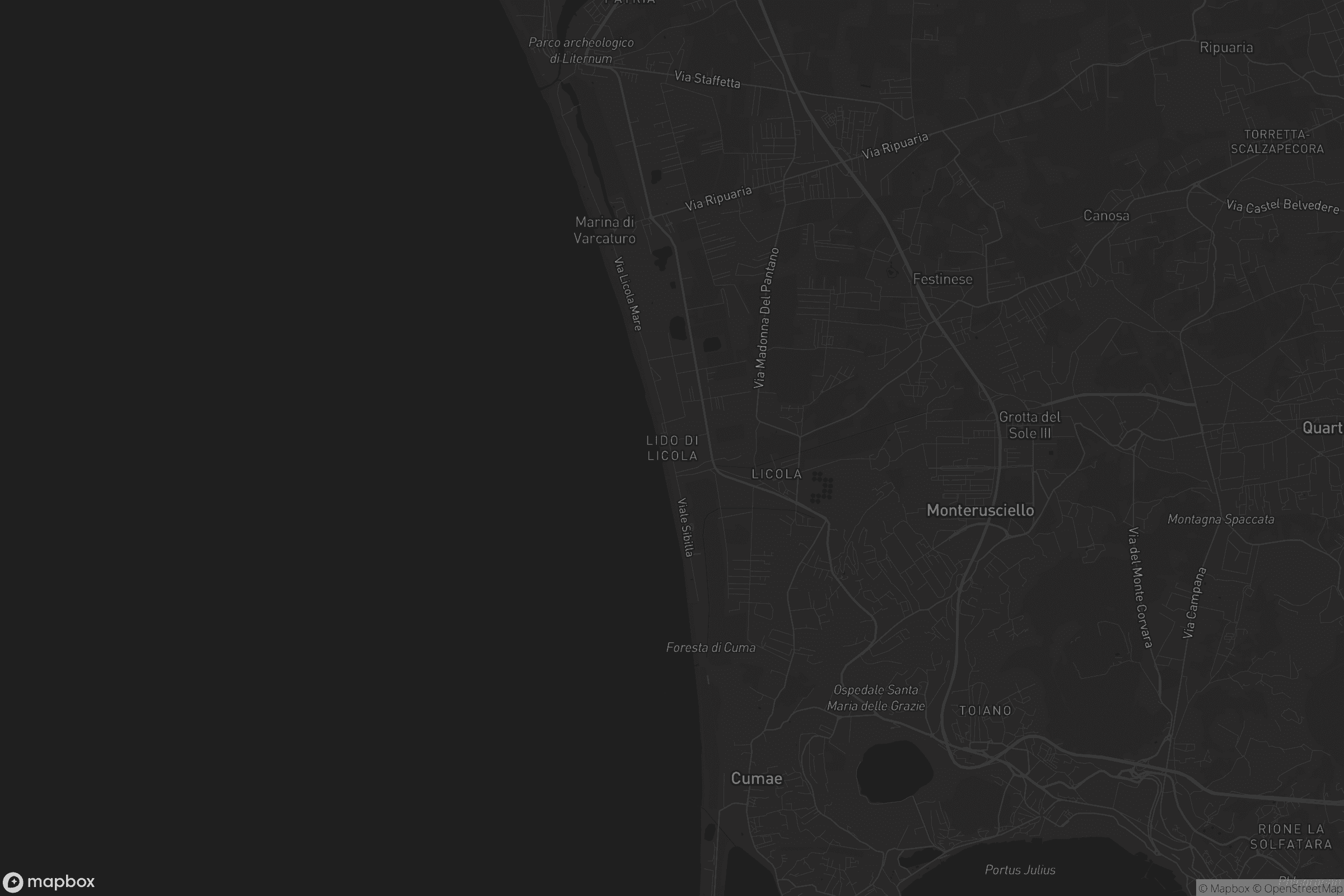 Mappa di Lido di Licola