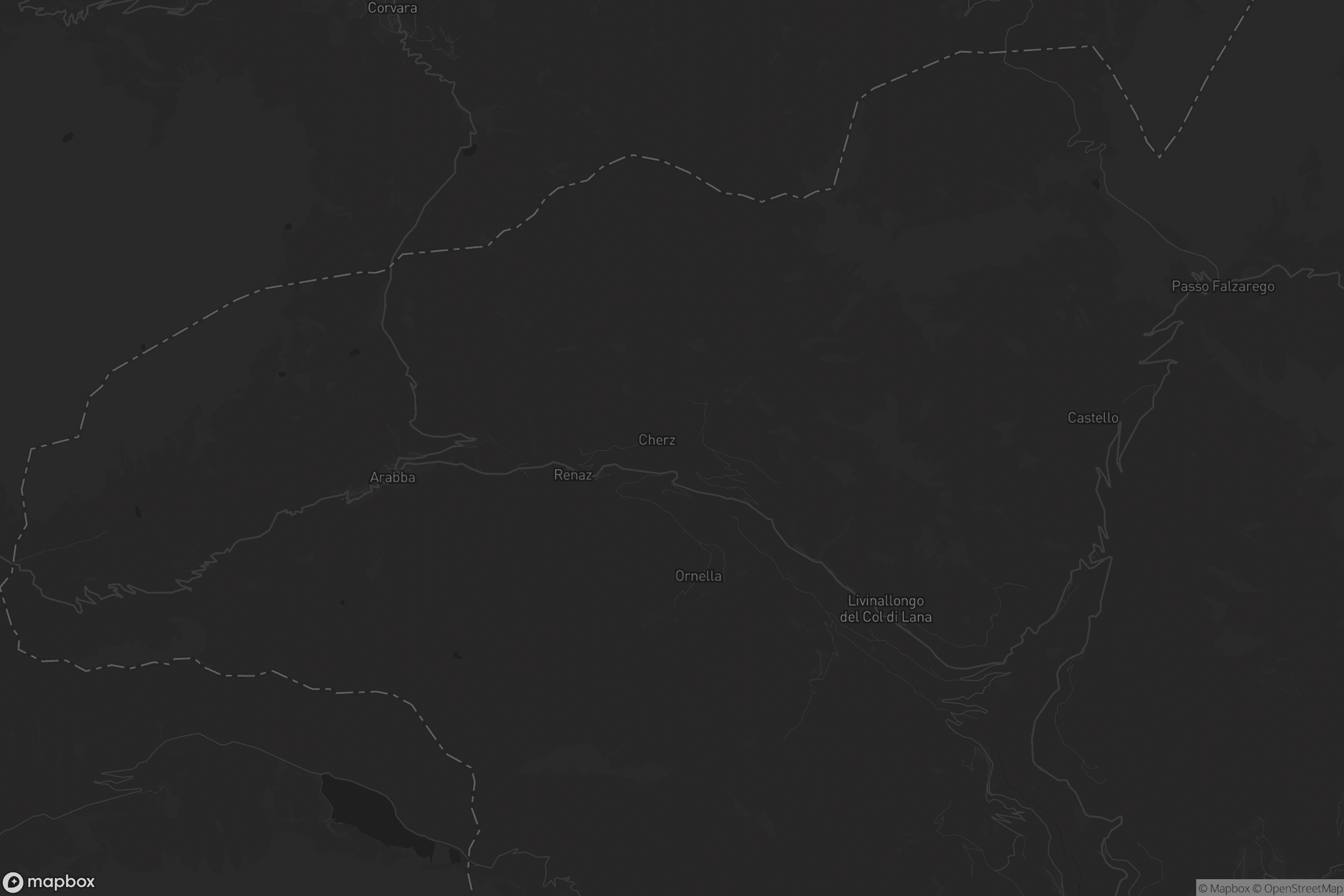 Mappa di Livinallongo del Col di Lana